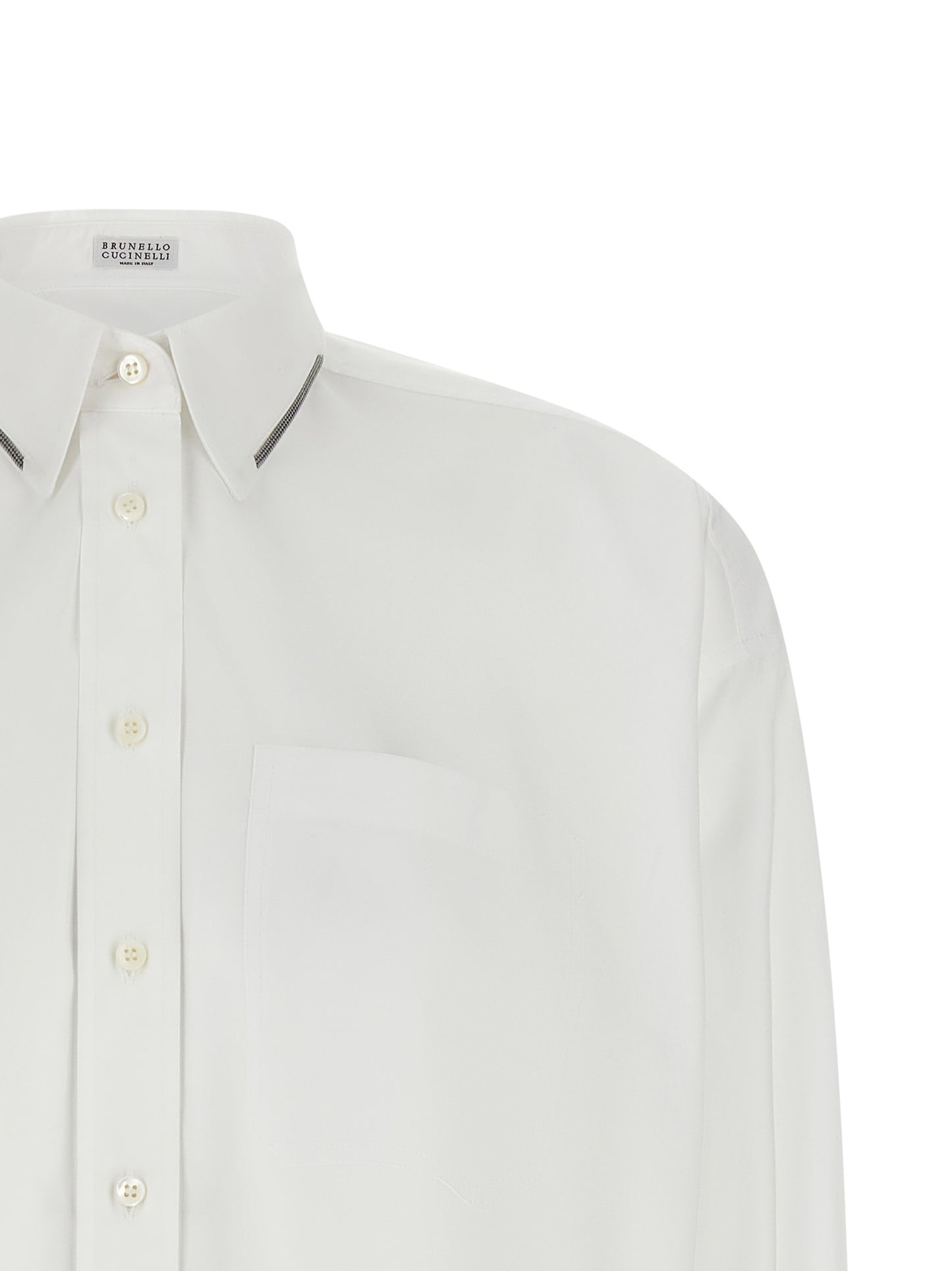 Brunello Cucinelli Women 'Shiny Trim' Shirt BRUNELLO CUCINELLI