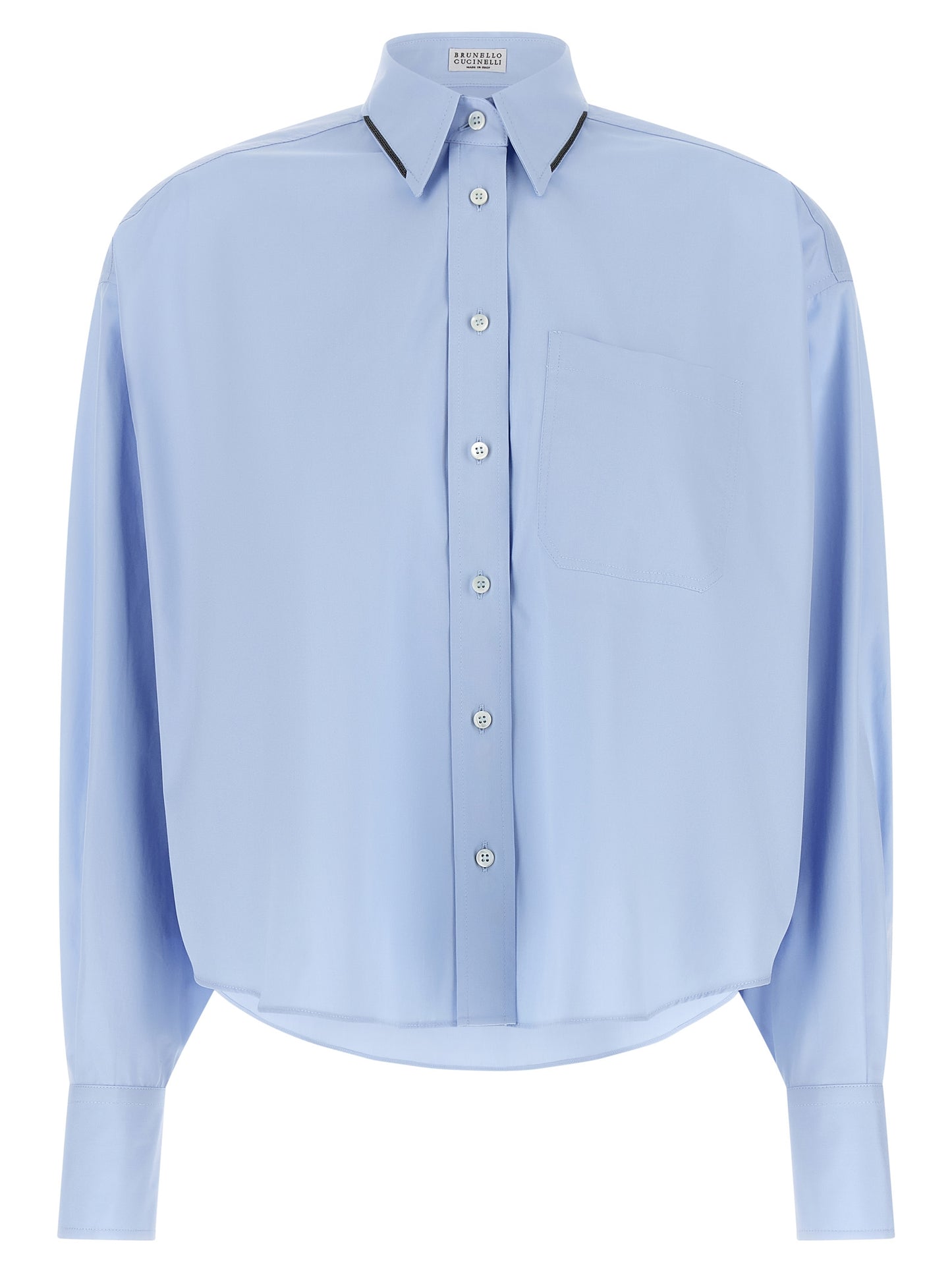 Brunello Cucinelli Women 'Shiny Trim' Shirt BRUNELLO CUCINELLI