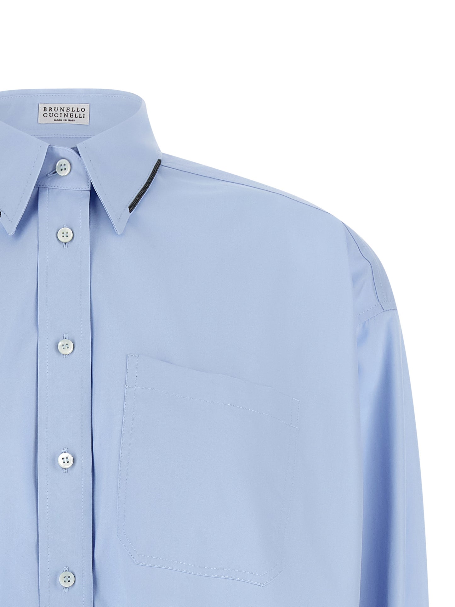 Brunello Cucinelli Women 'Shiny Trim' Shirt BRUNELLO CUCINELLI