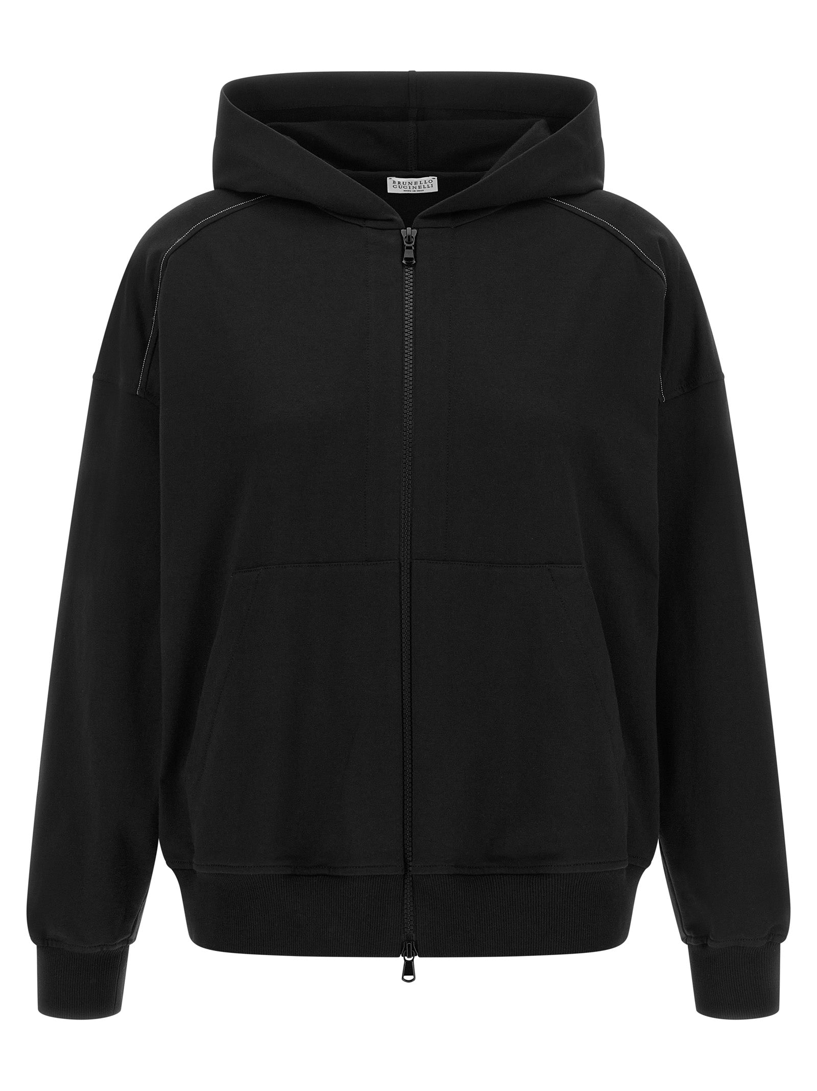 Brunello Cucinelli Women 'Shiny Trims' Hoodie BRUNELLO CUCINELLI