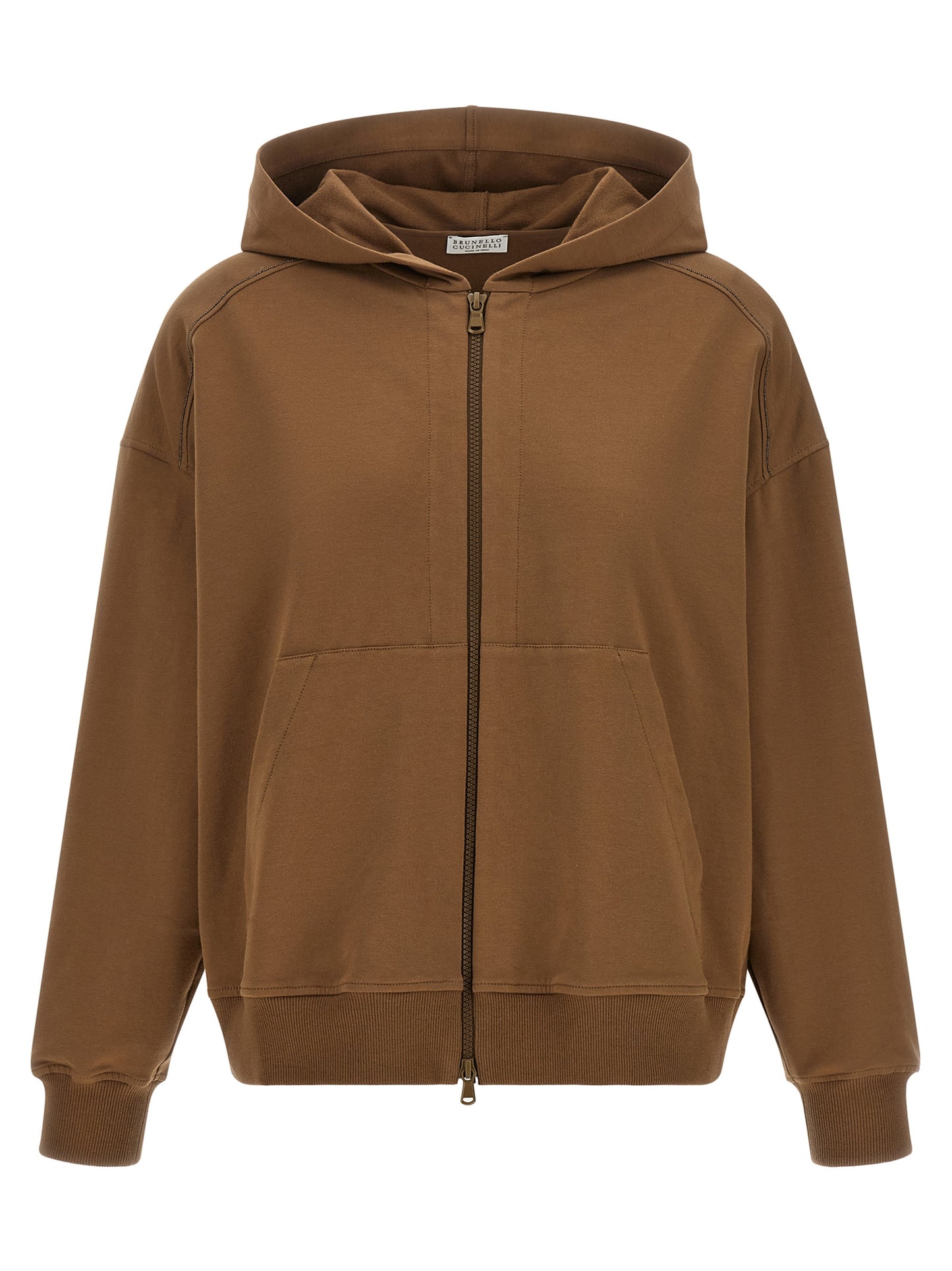 Brunello Cucinelli Women 'Shiny Trims' Hoodie BRUNELLO CUCINELLI