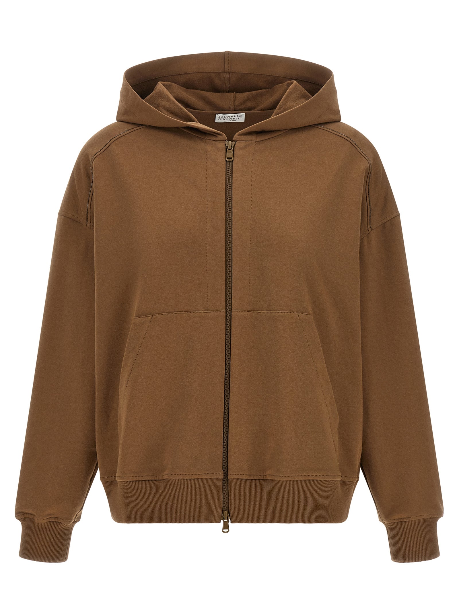 Brunello Cucinelli Women 'Shiny Trims' Hoodie BRUNELLO CUCINELLI