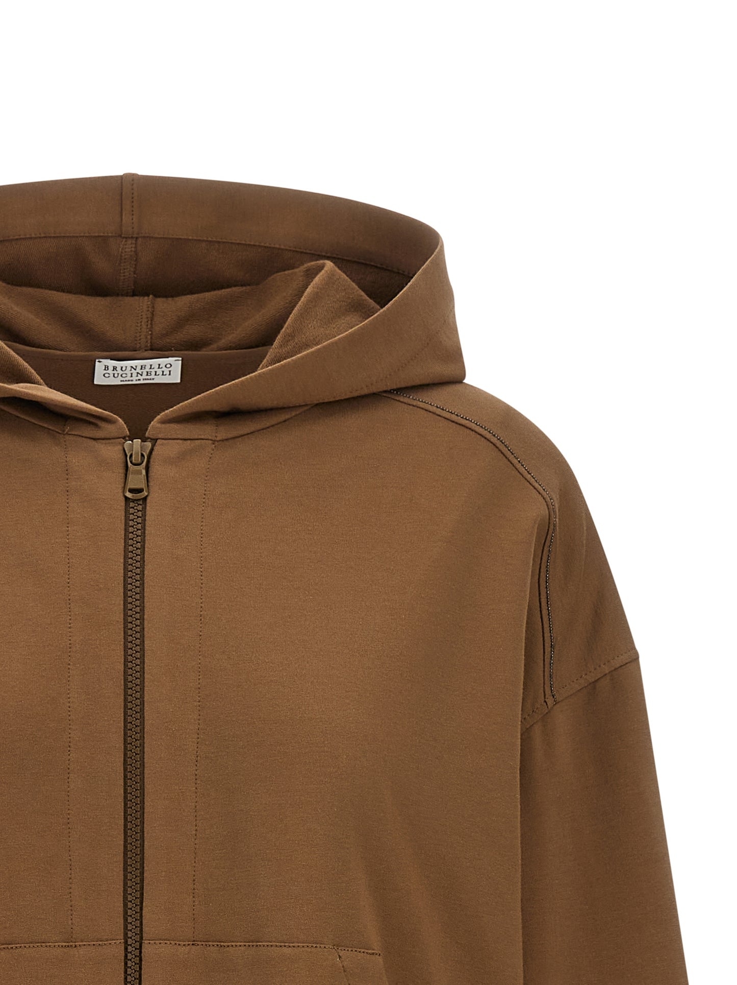 Brunello Cucinelli Women 'Shiny Trims' Hoodie BRUNELLO CUCINELLI
