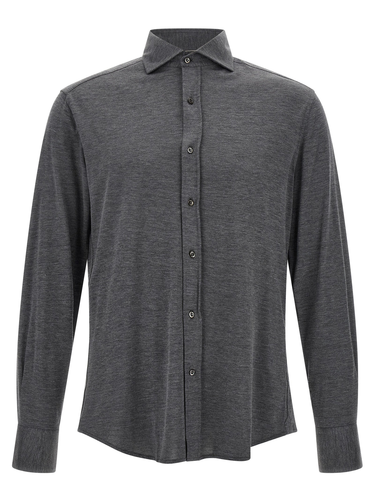 Brunello Cucinelli Men Cotton And Silk Shirt