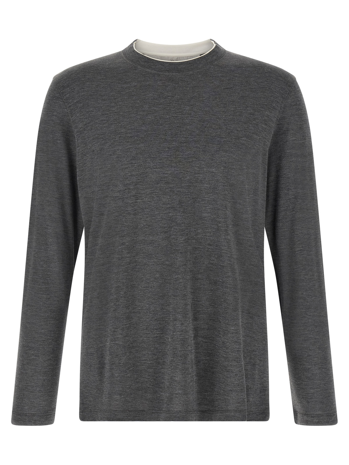 Brunello Cucinelli Men Silk And Cotton T-Shirt BRUNELLO CUCINELLI