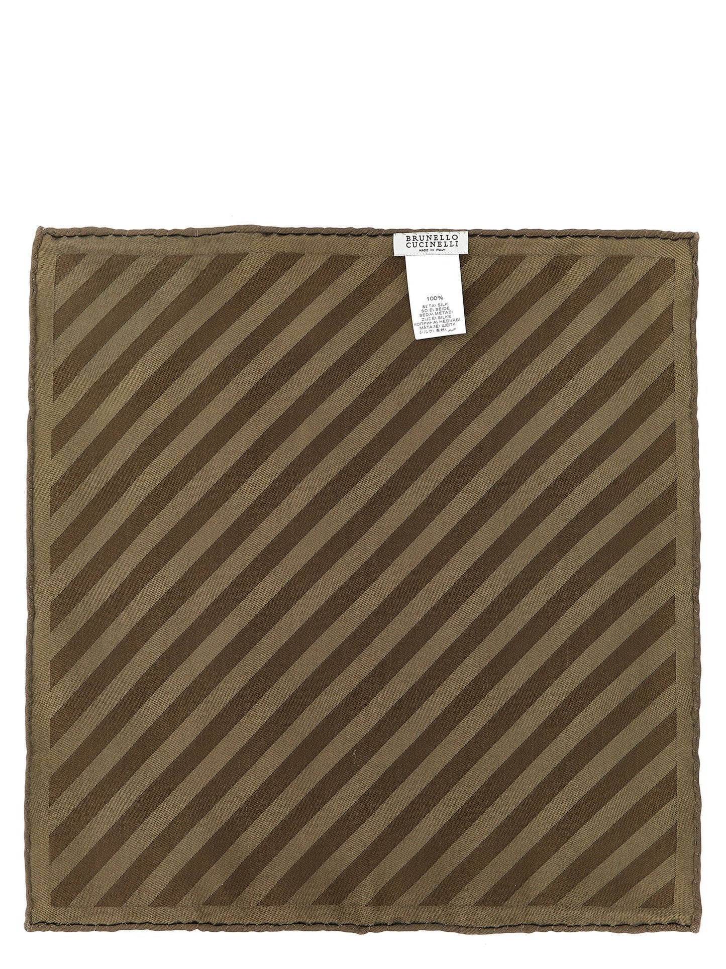 Brunello Cucinelli Men Regimental Pocket Clutch BRUNELLO CUCINELLI
