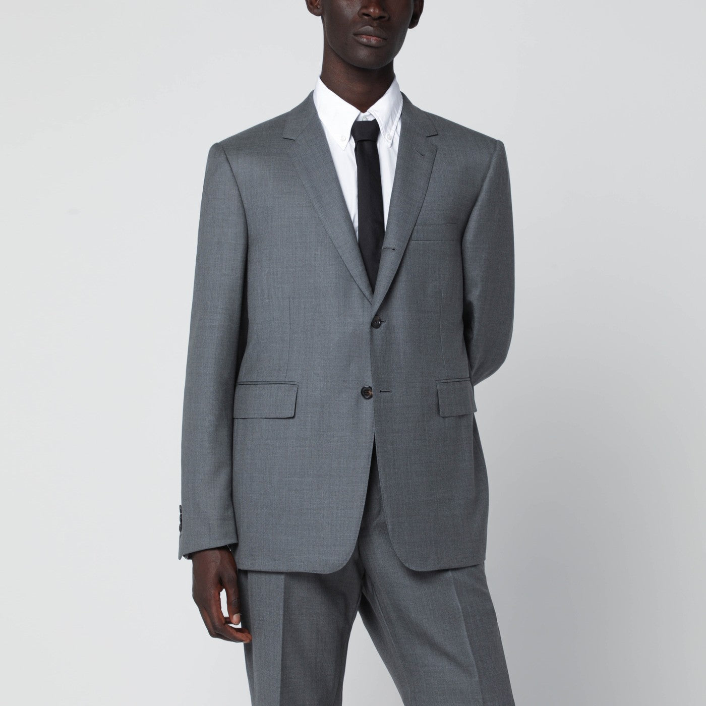 Thom Browne Grey Single-Breasted Wool Jacket Men THOM BROWNE