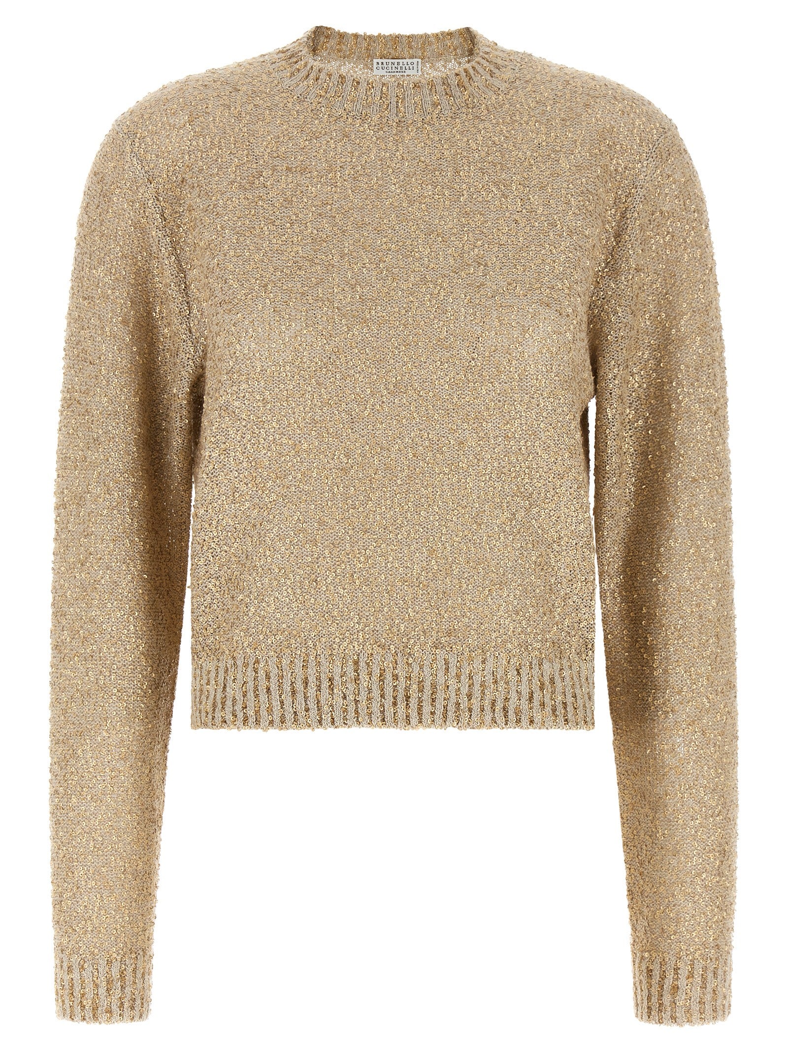 Brunello Cucinelli Women Micro Sequin Sweater BRUNELLO CUCINELLI