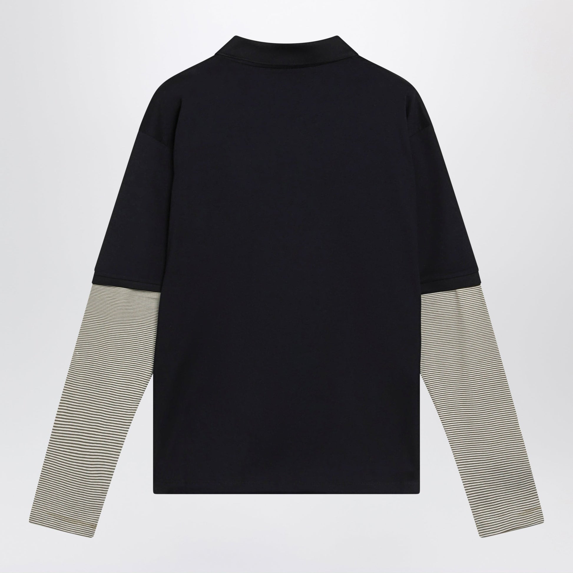 Miu Miu Blue/Olive Cotton Jersey Polo Shirt Women MIU MIU