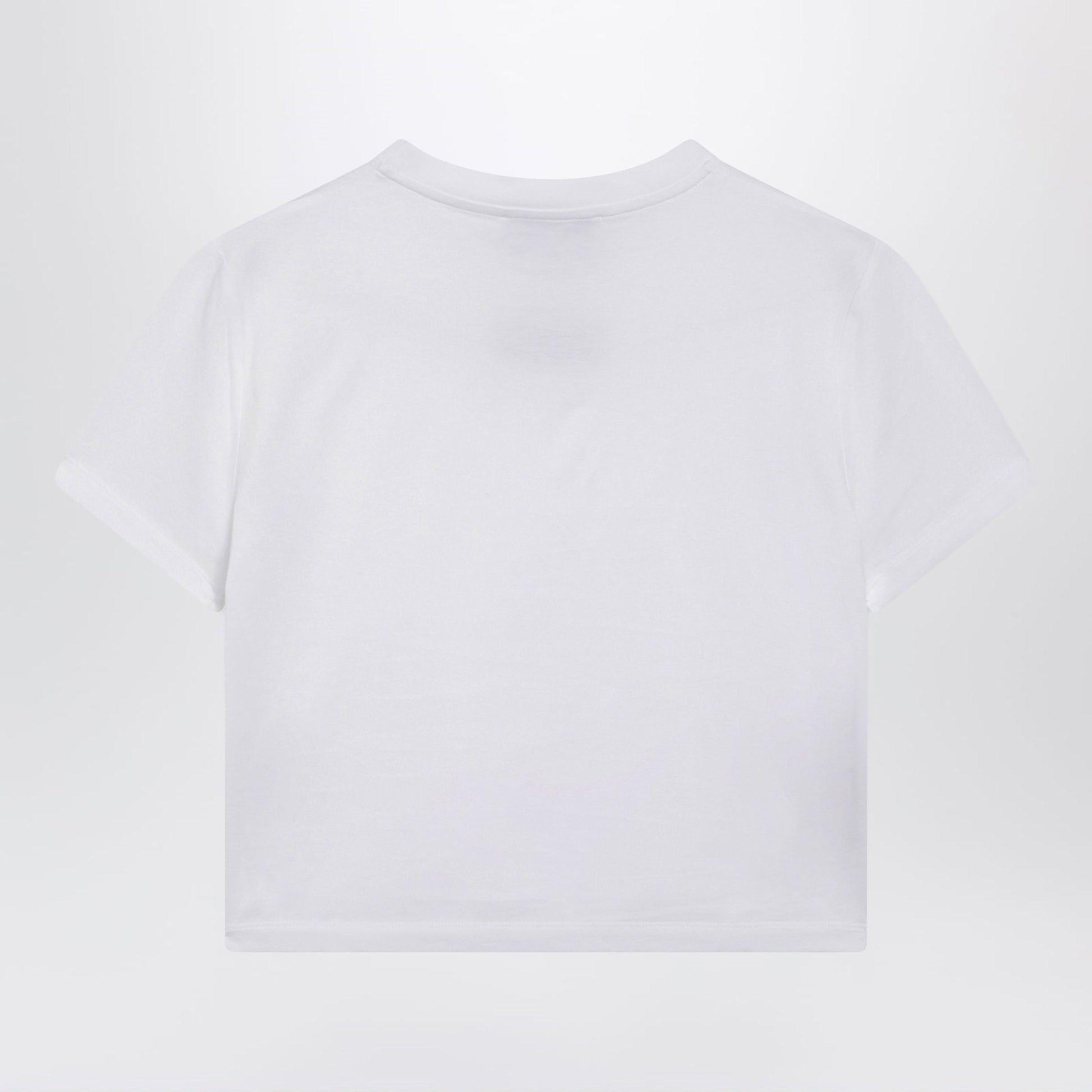 Miu Miu White Jersey T-Shirt With Logo Women MIU MIU