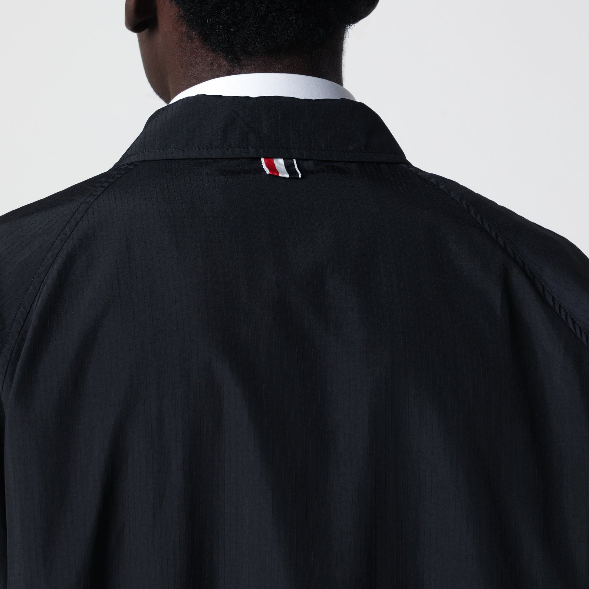 Thom Browne Lightweight Navy Blue Zip-Up Jacket Men THOM BROWNE