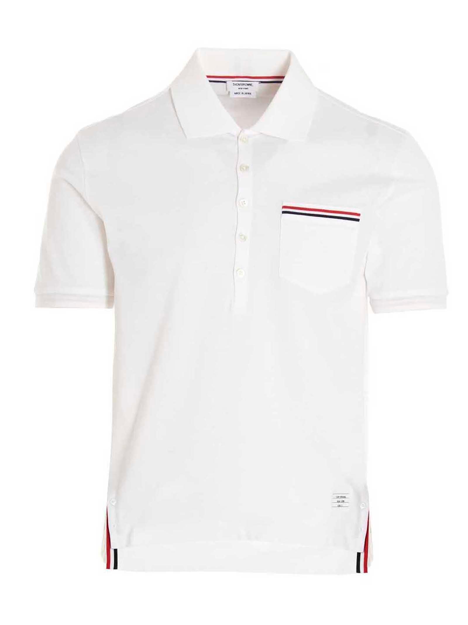 Thom Browne Men Rwb Polo Shirt THOM BROWNE