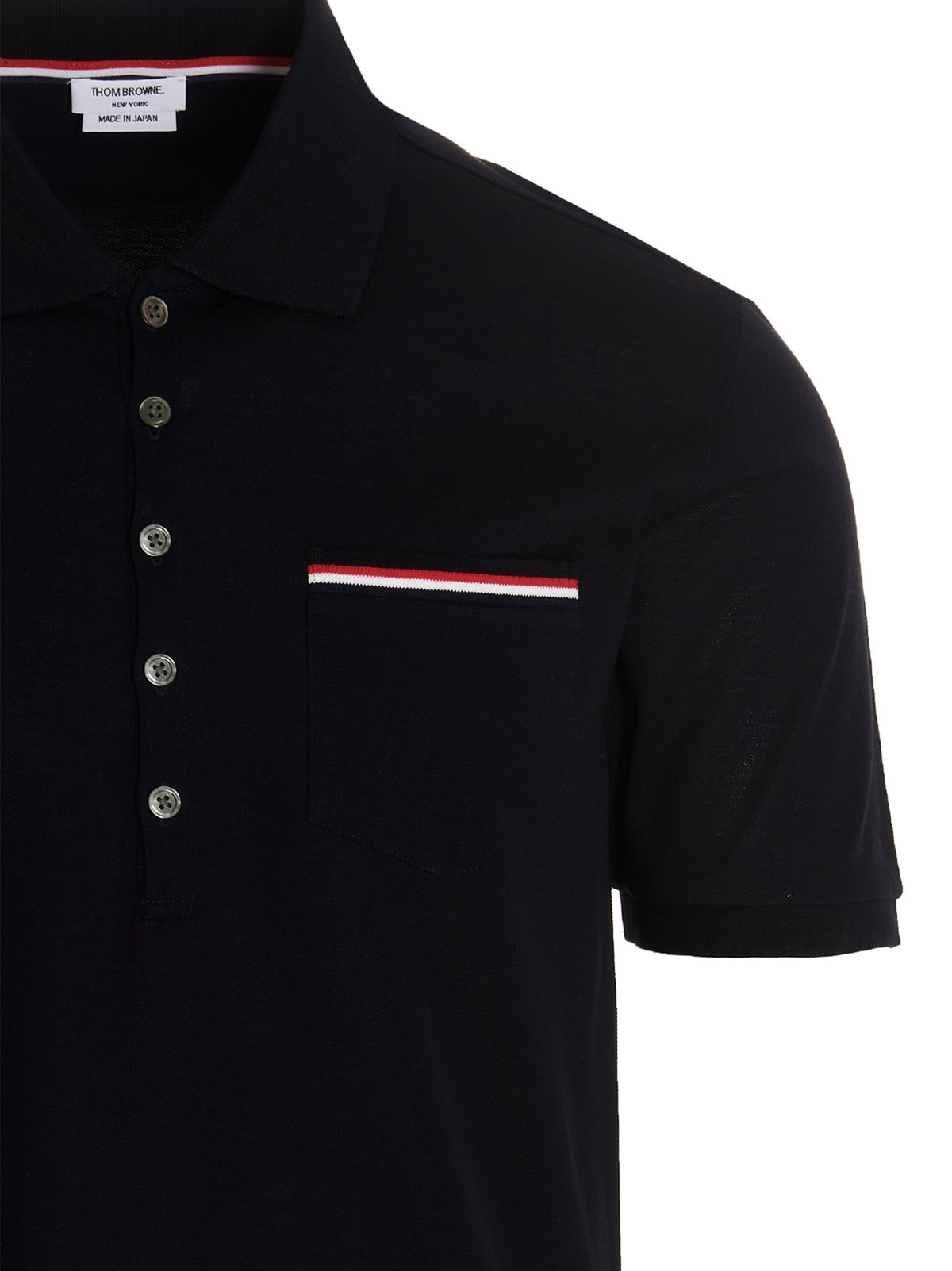 Thom Browne Men Rwb Polo Shirt THOM BROWNE