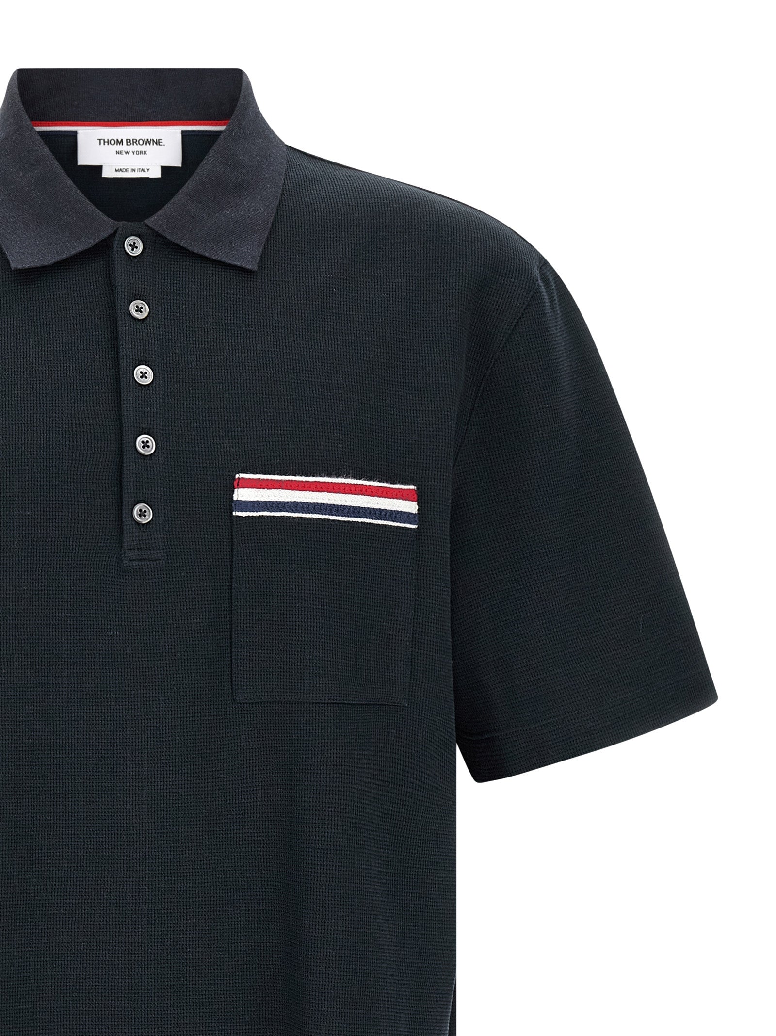 Thom Browne Men 'Nastro Rwb' Polo Shirt THOM BROWNE