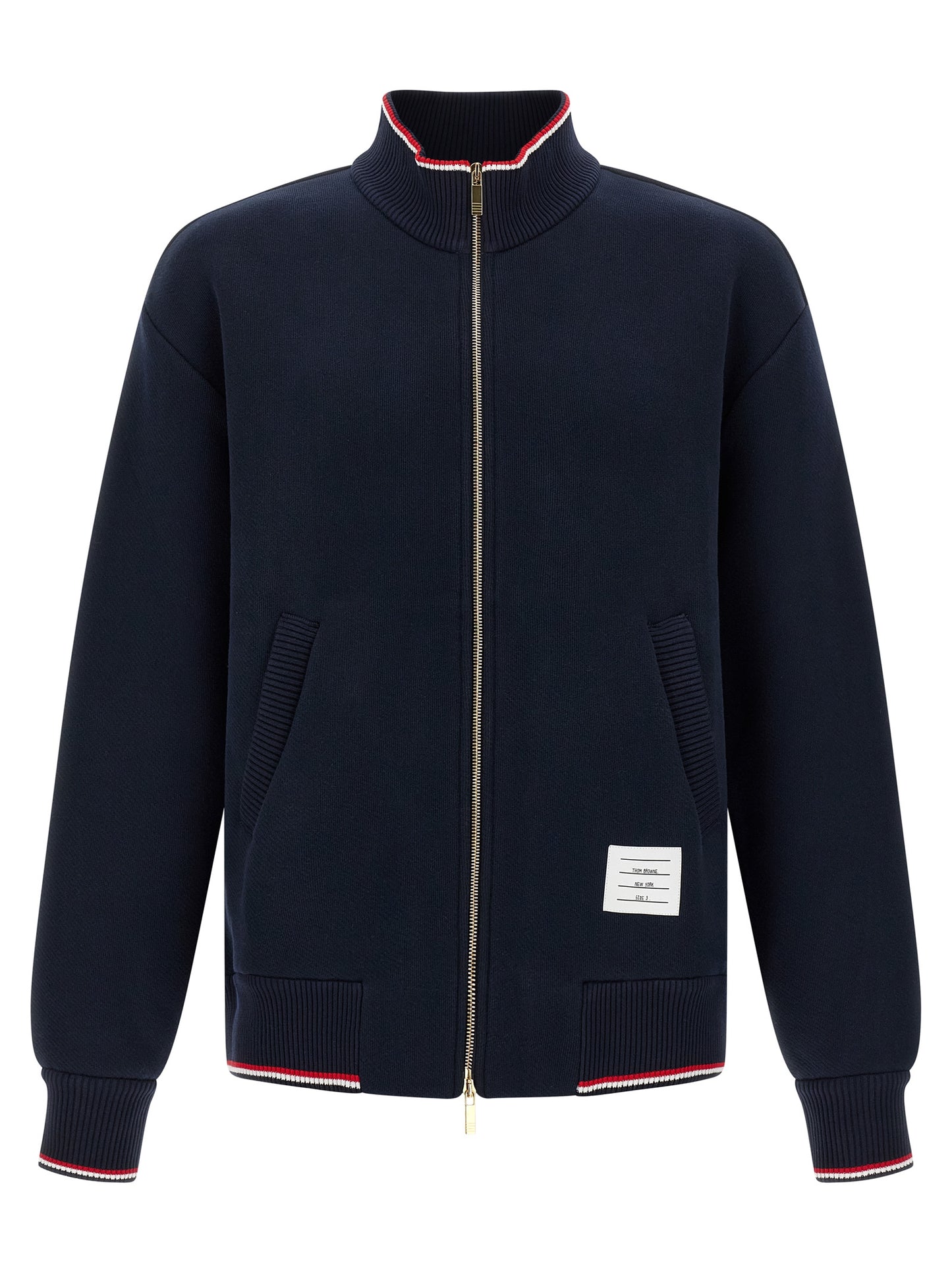 Thom Browne Men Rwb Piping Sweatshirt THOM BROWNE