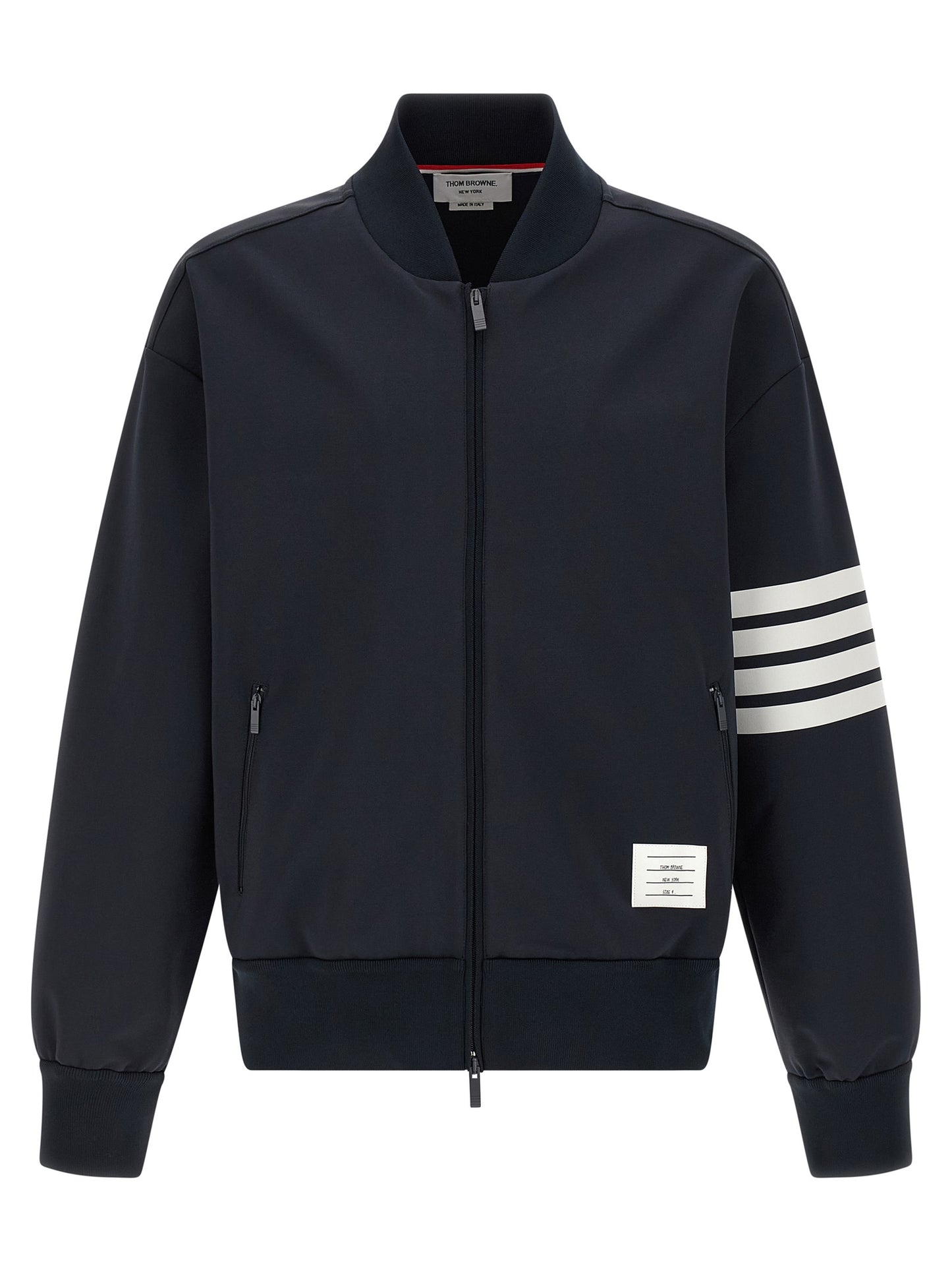 Thom Browne Men Tech Viscose Bomber Jacket THOM BROWNE
