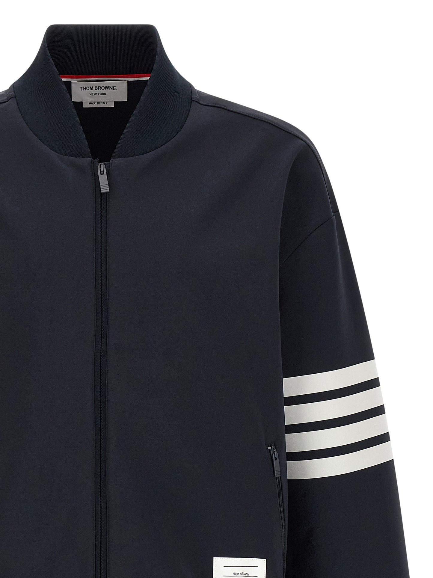 Thom Browne Men Tech Viscose Bomber Jacket THOM BROWNE