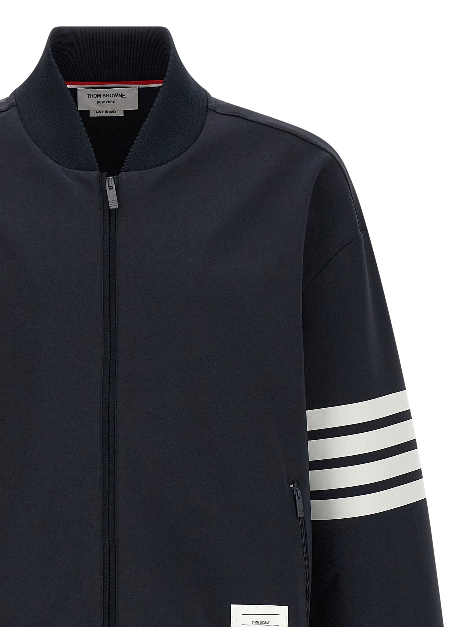 Thom Browne Men Tech Viscose Bomber Jacket THOM BROWNE