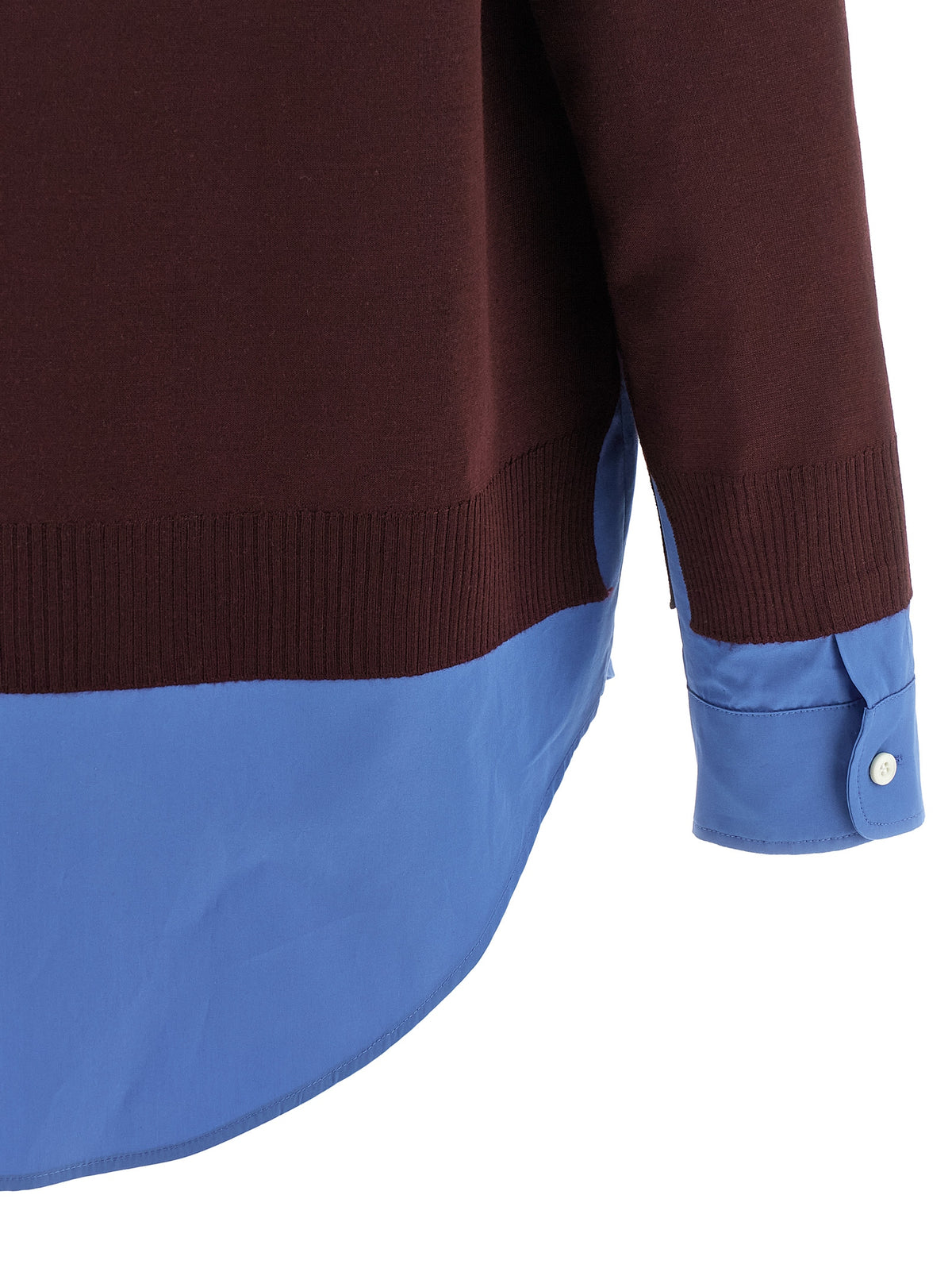 Miu Miu Women Poplin And Cashmere Shirt MIU MIU