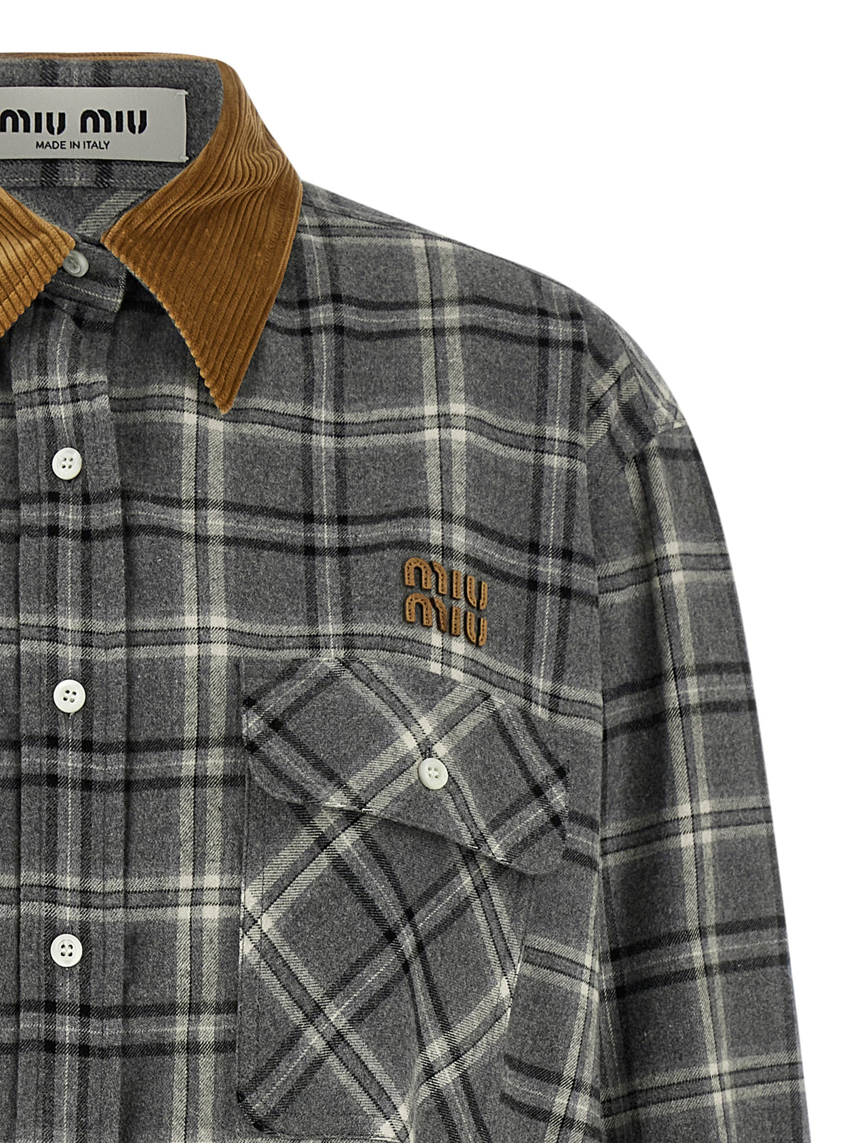 Miu Miu Women Check Shirt MIU MIU