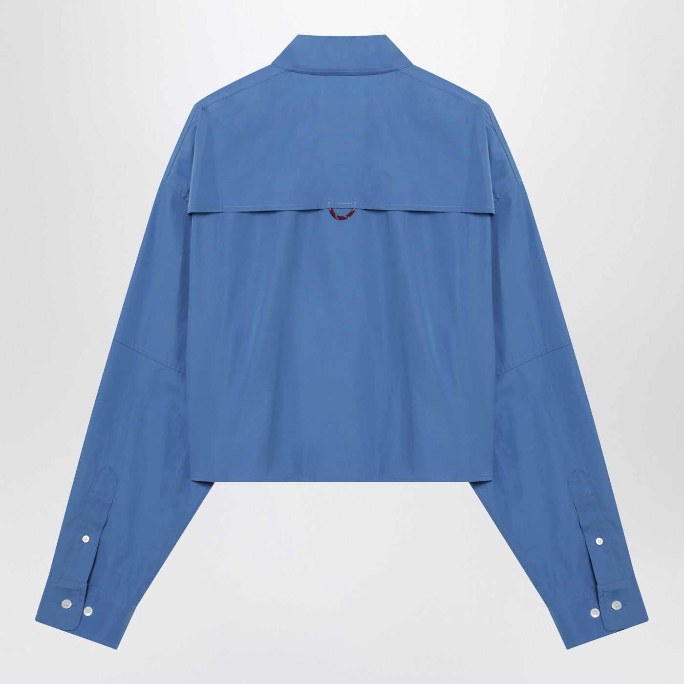 Miu Miu Periwinkle Boxy Cotton Shirt Women MIU MIU