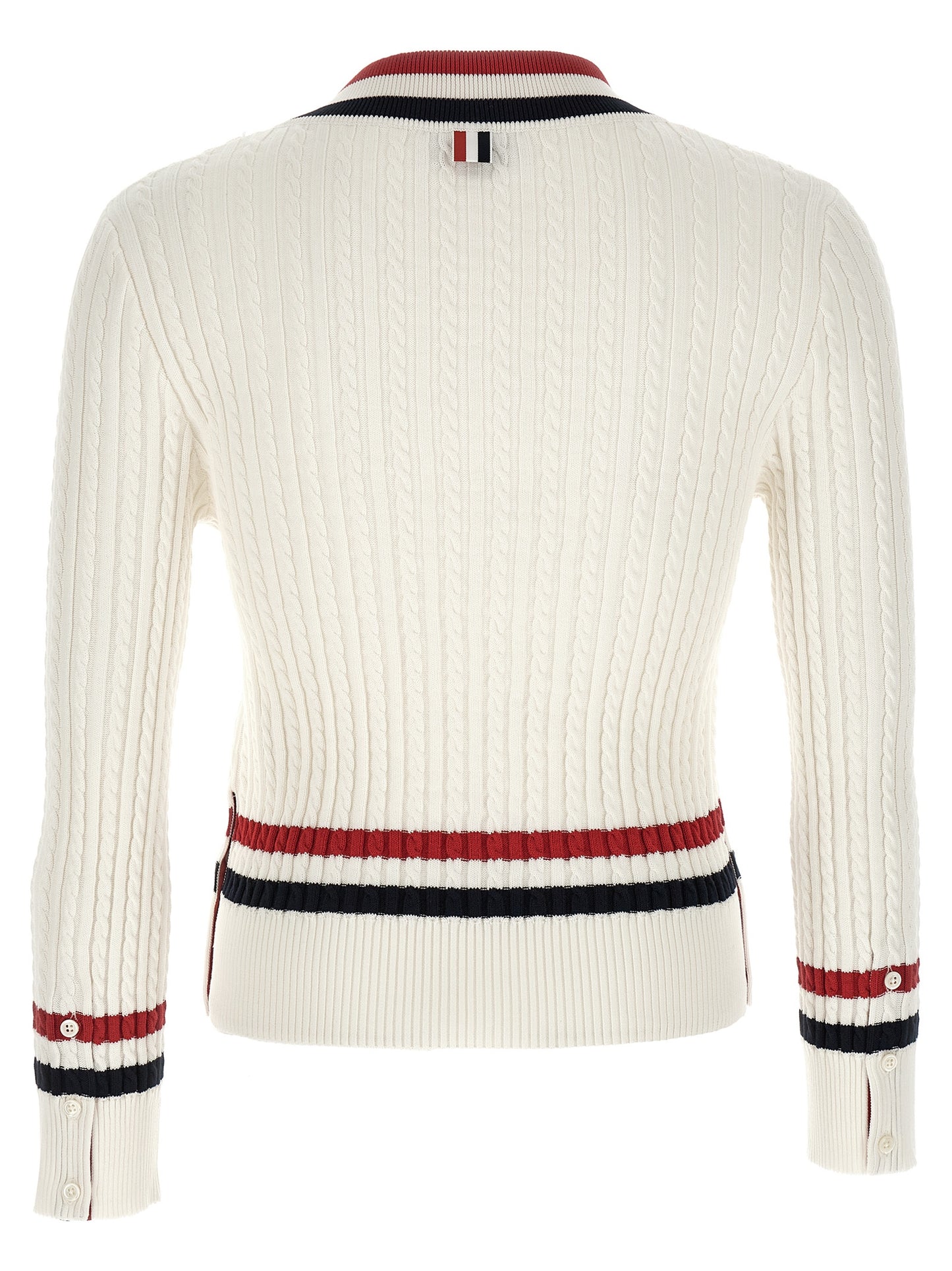 Thom Browne Men Rwb Intarsia Sweater THOM BROWNE
