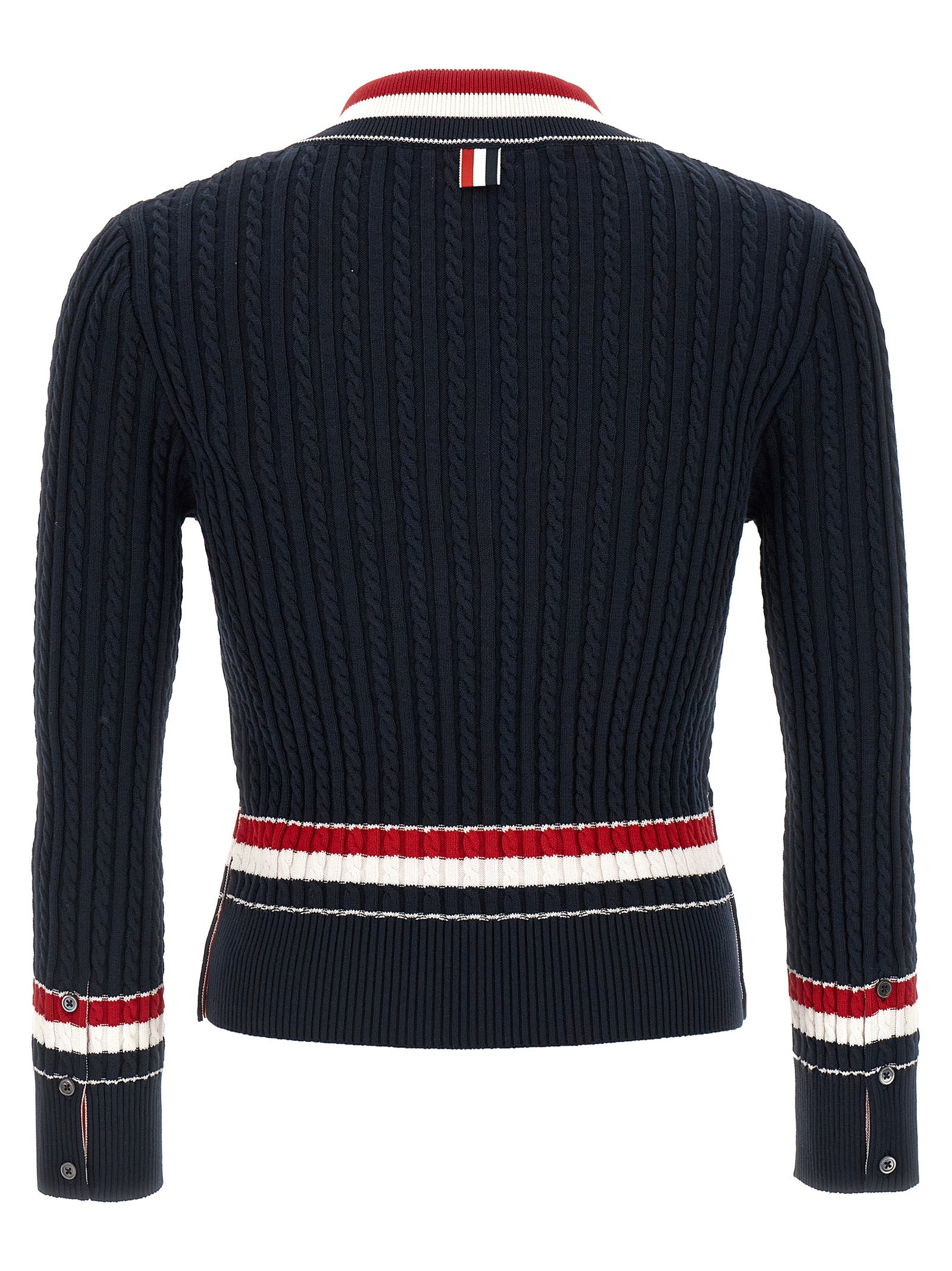 Thom Browne Men Rwb Intarsia Sweater THOM BROWNE