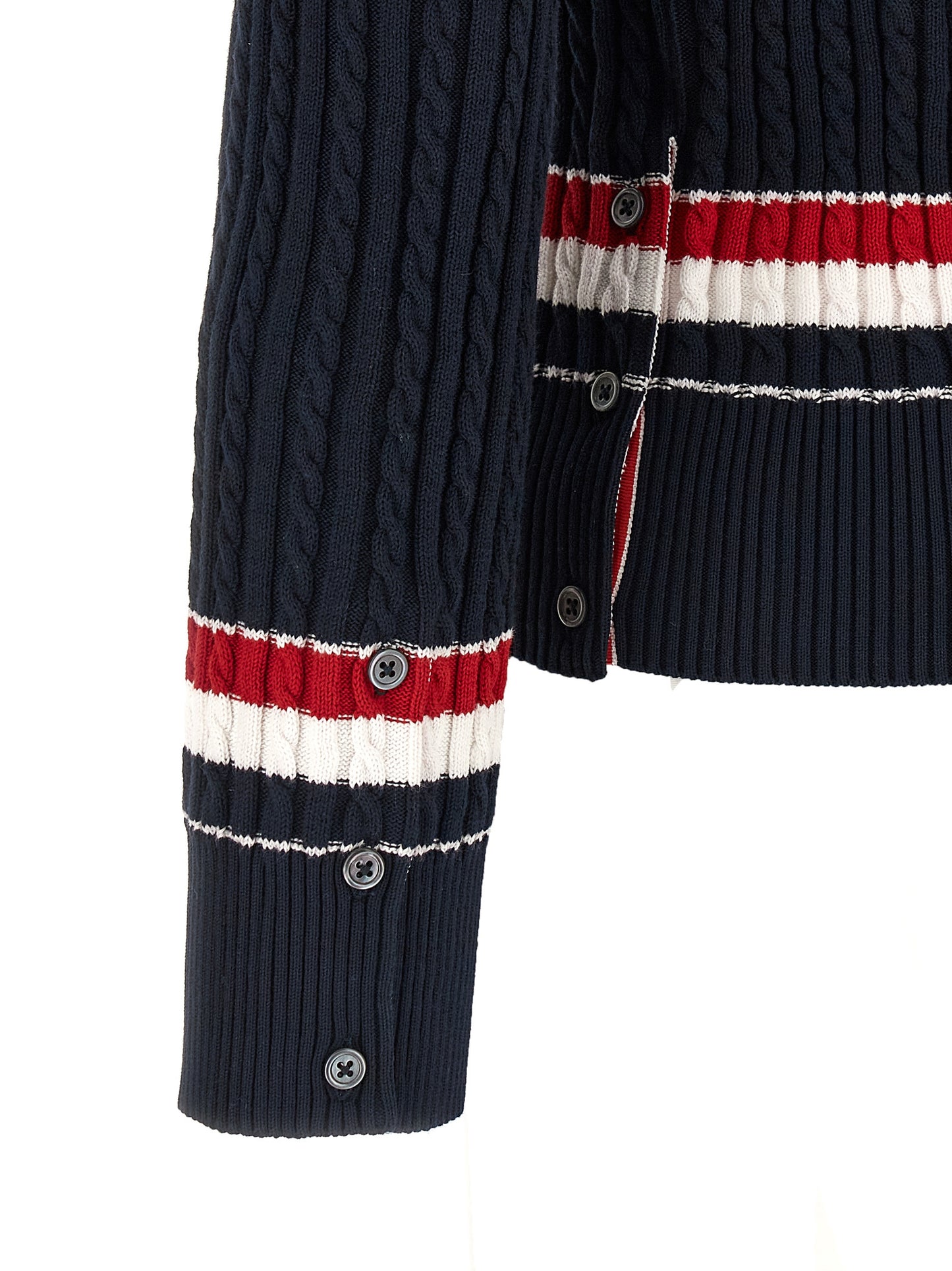 Thom Browne Men Rwb Intarsia Sweater THOM BROWNE