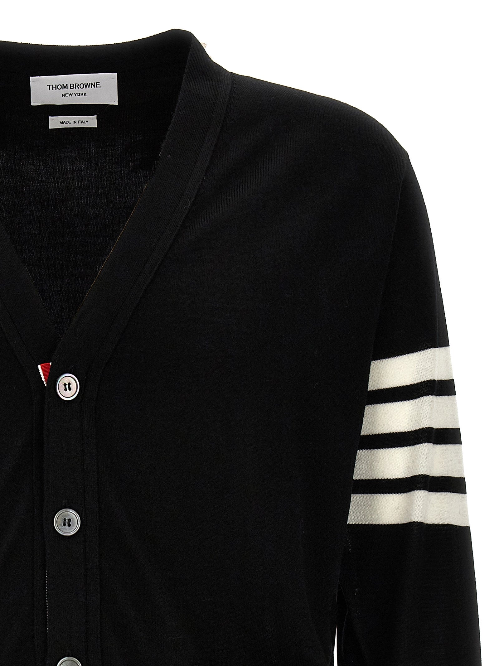 Thom Browne Men Merino Wool Cardigan THOM BROWNE