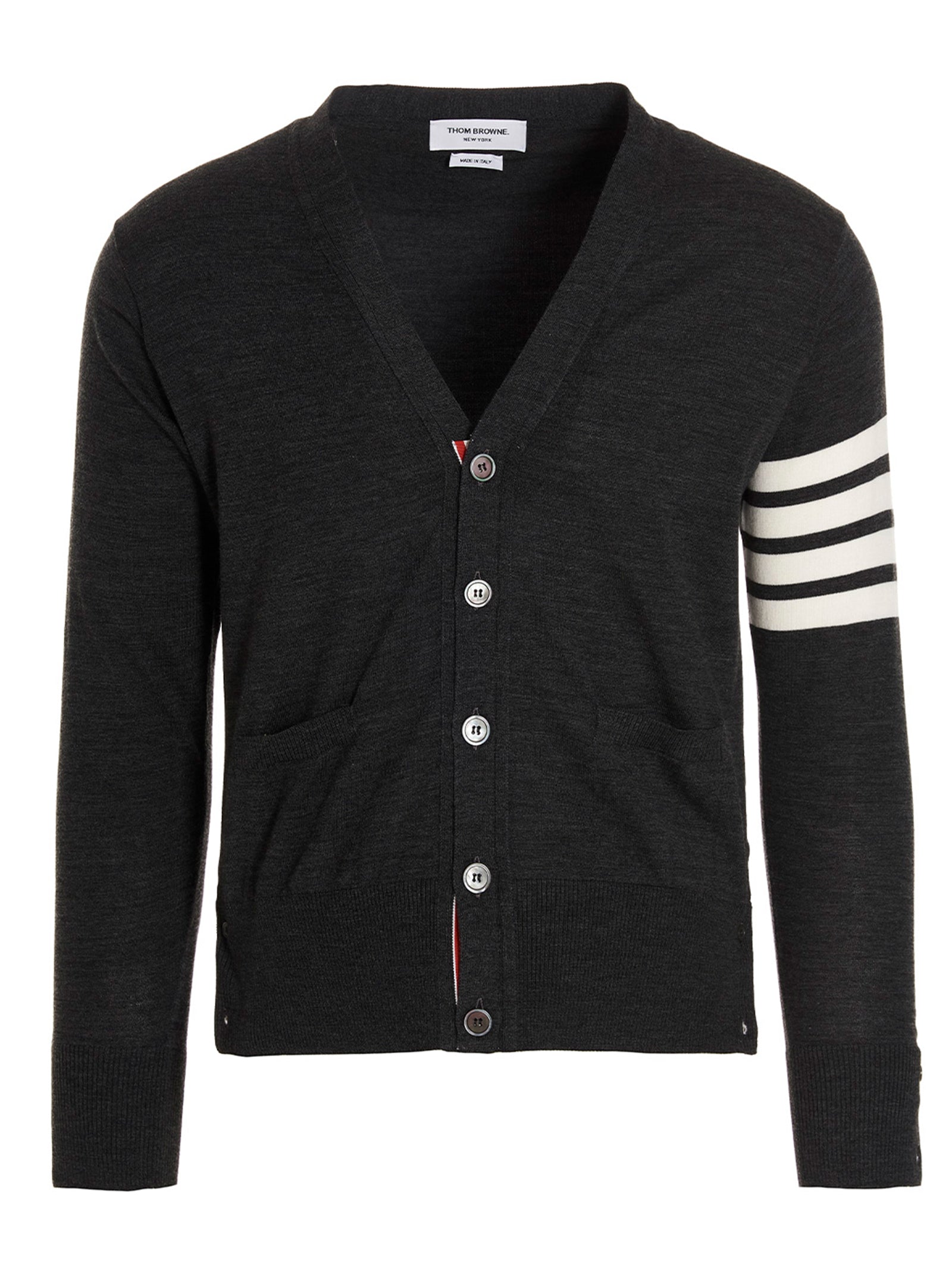 Thom Browne Men Merino Wool Cardigan THOM BROWNE