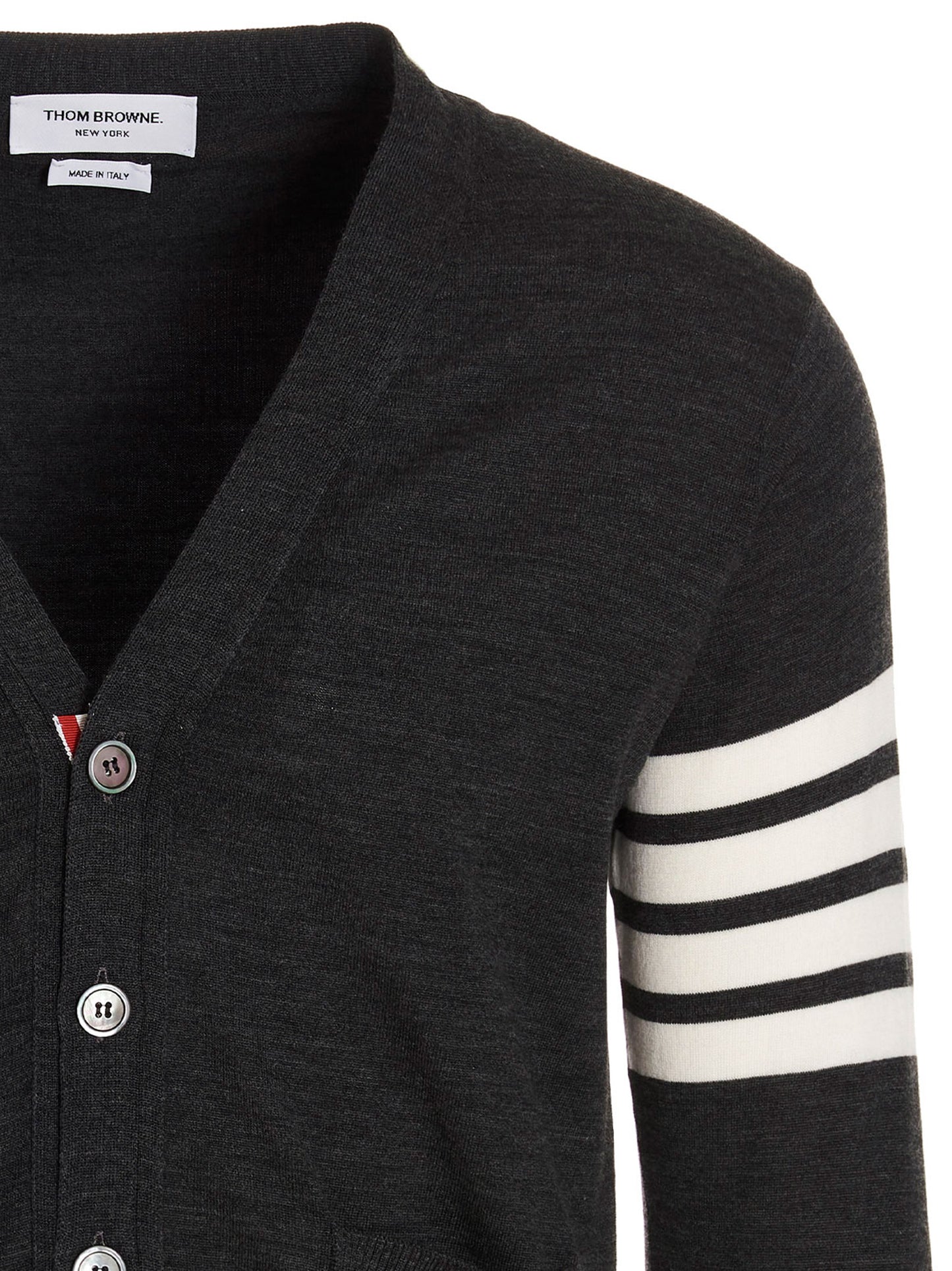 Thom Browne Men Merino Wool Cardigan THOM BROWNE