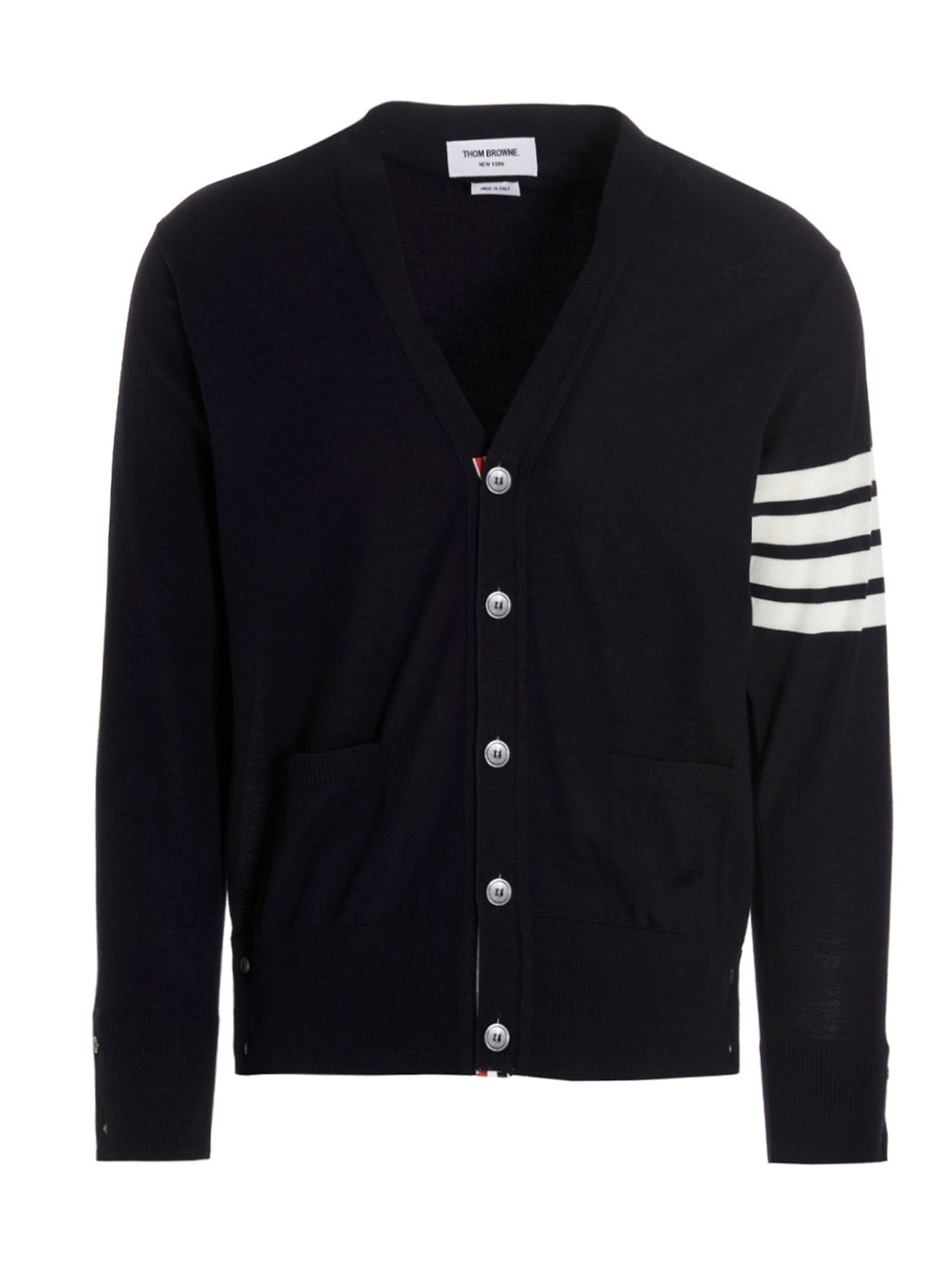 Thom Browne Men Merino Wool Cardigan THOM BROWNE