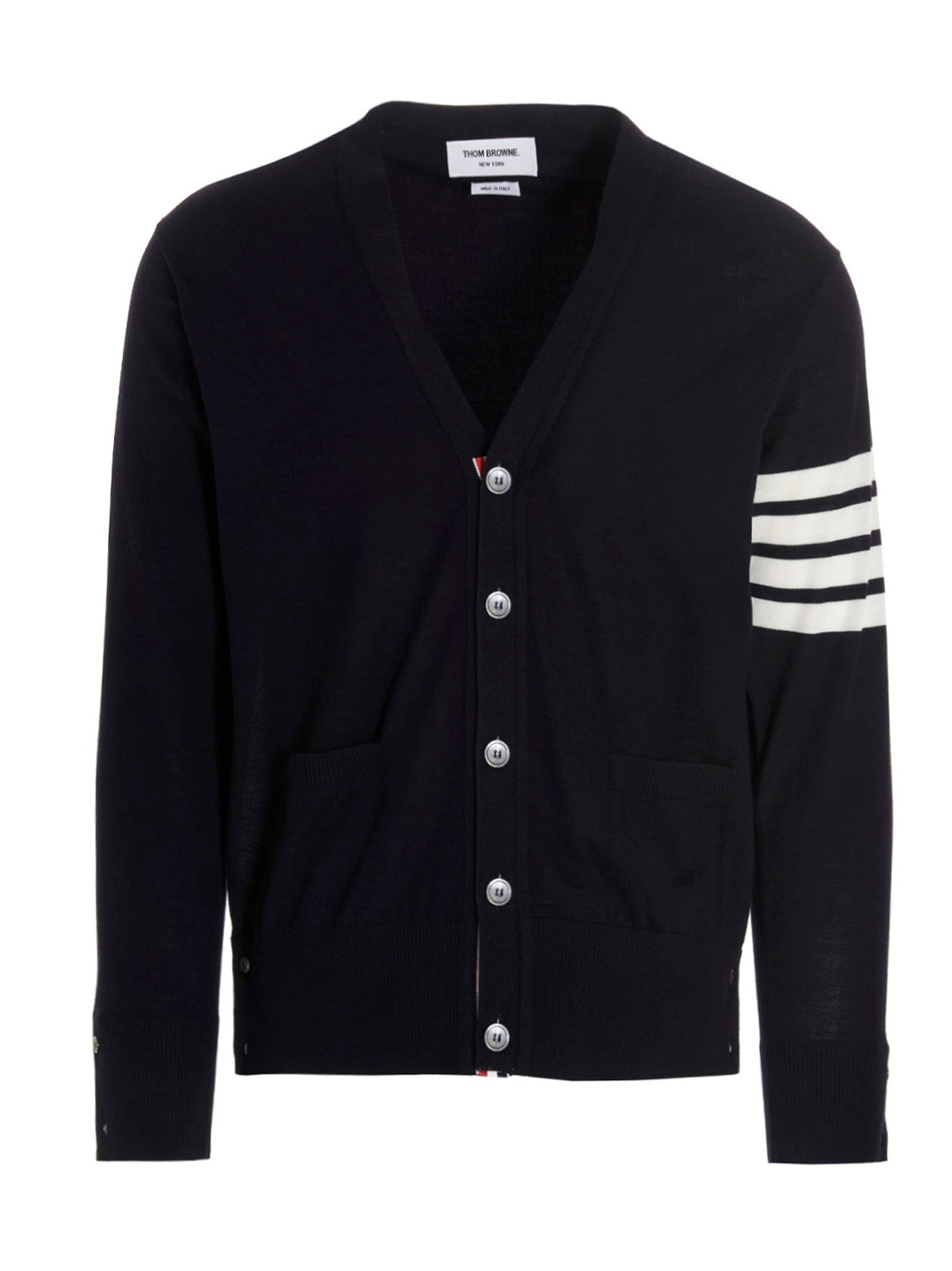 Thom Browne Men Merino Wool Cardigan THOM BROWNE