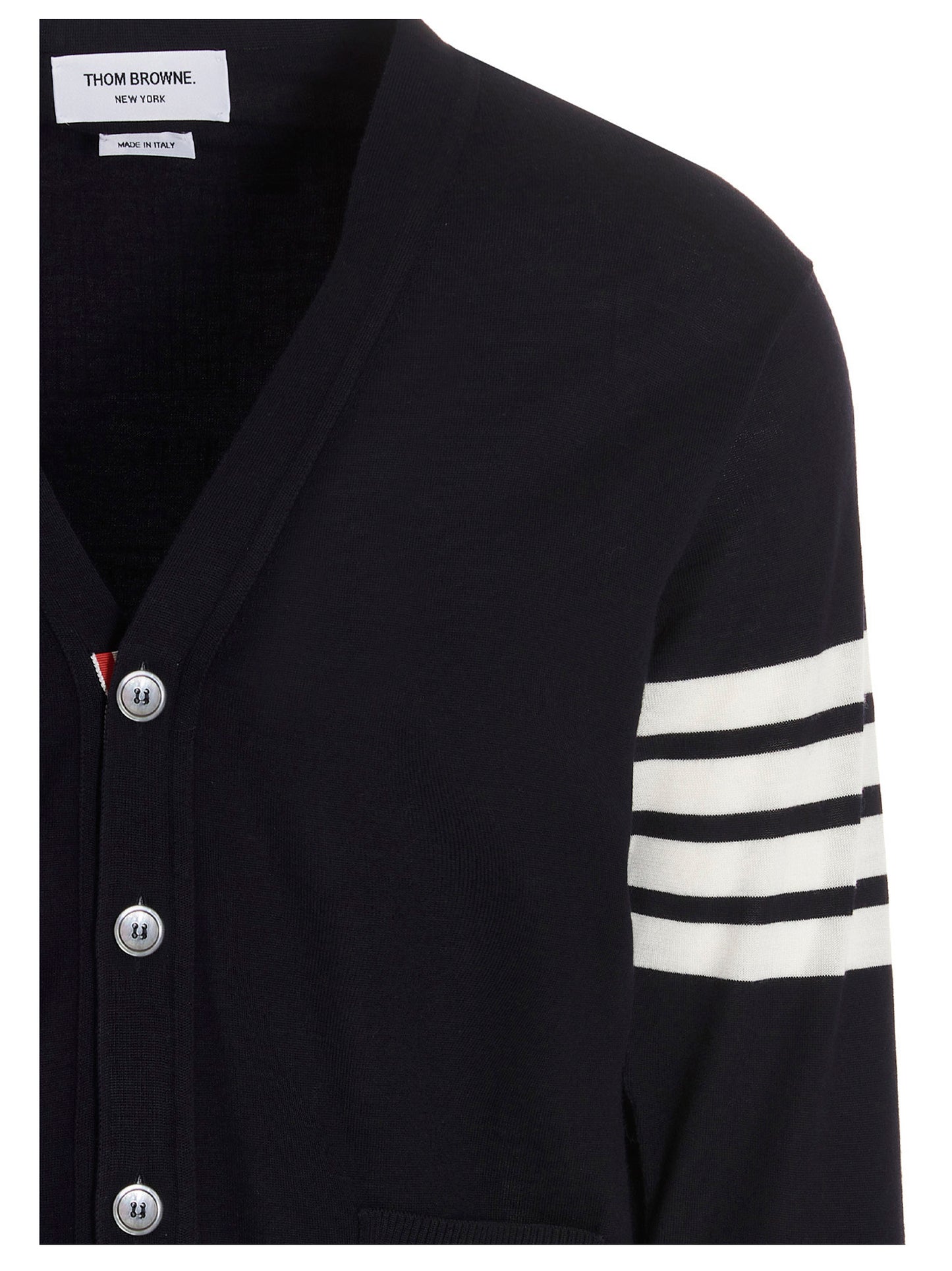 Thom Browne Men Merino Wool Cardigan THOM BROWNE