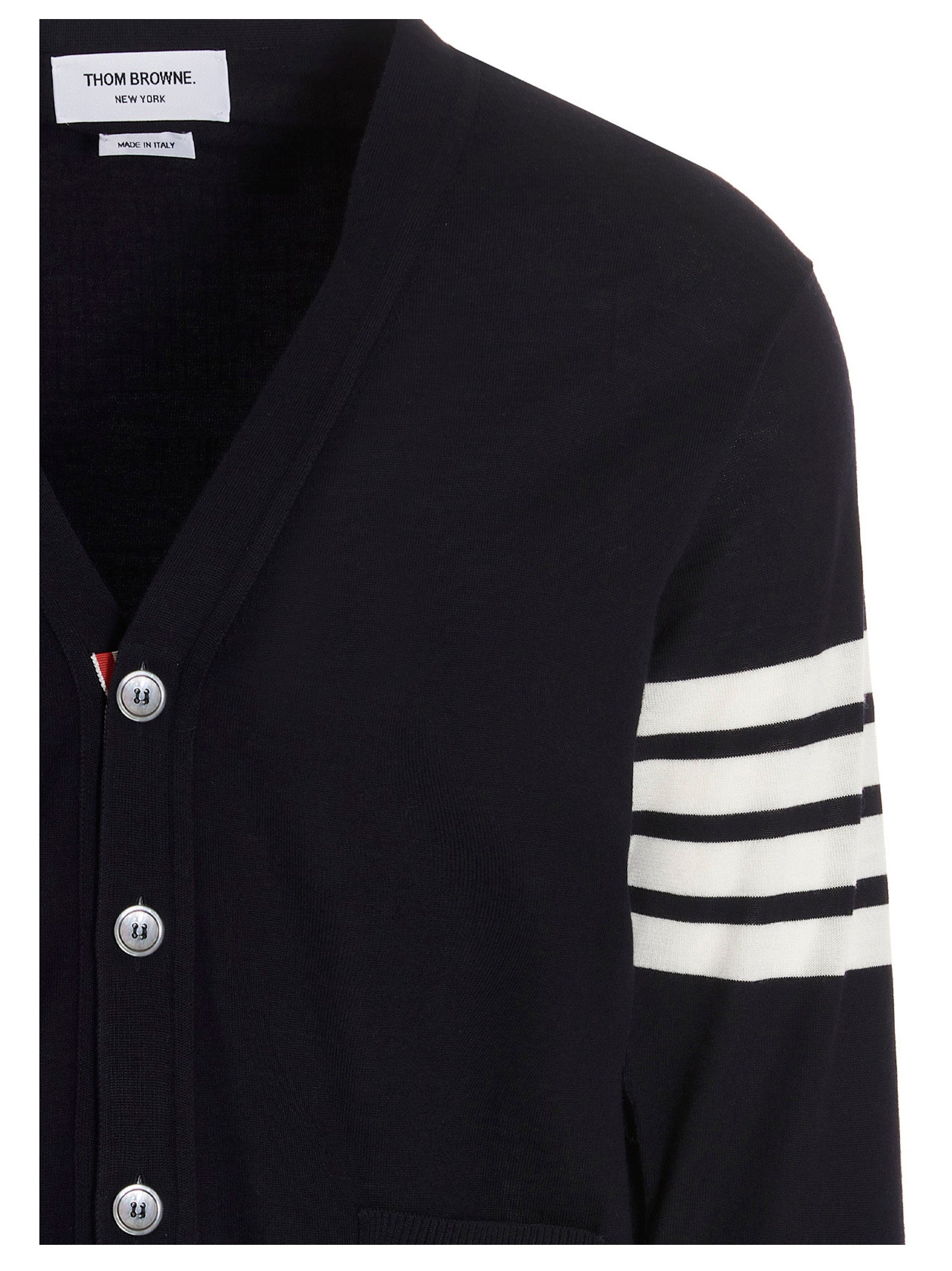 Thom Browne Men Merino Wool Cardigan THOM BROWNE