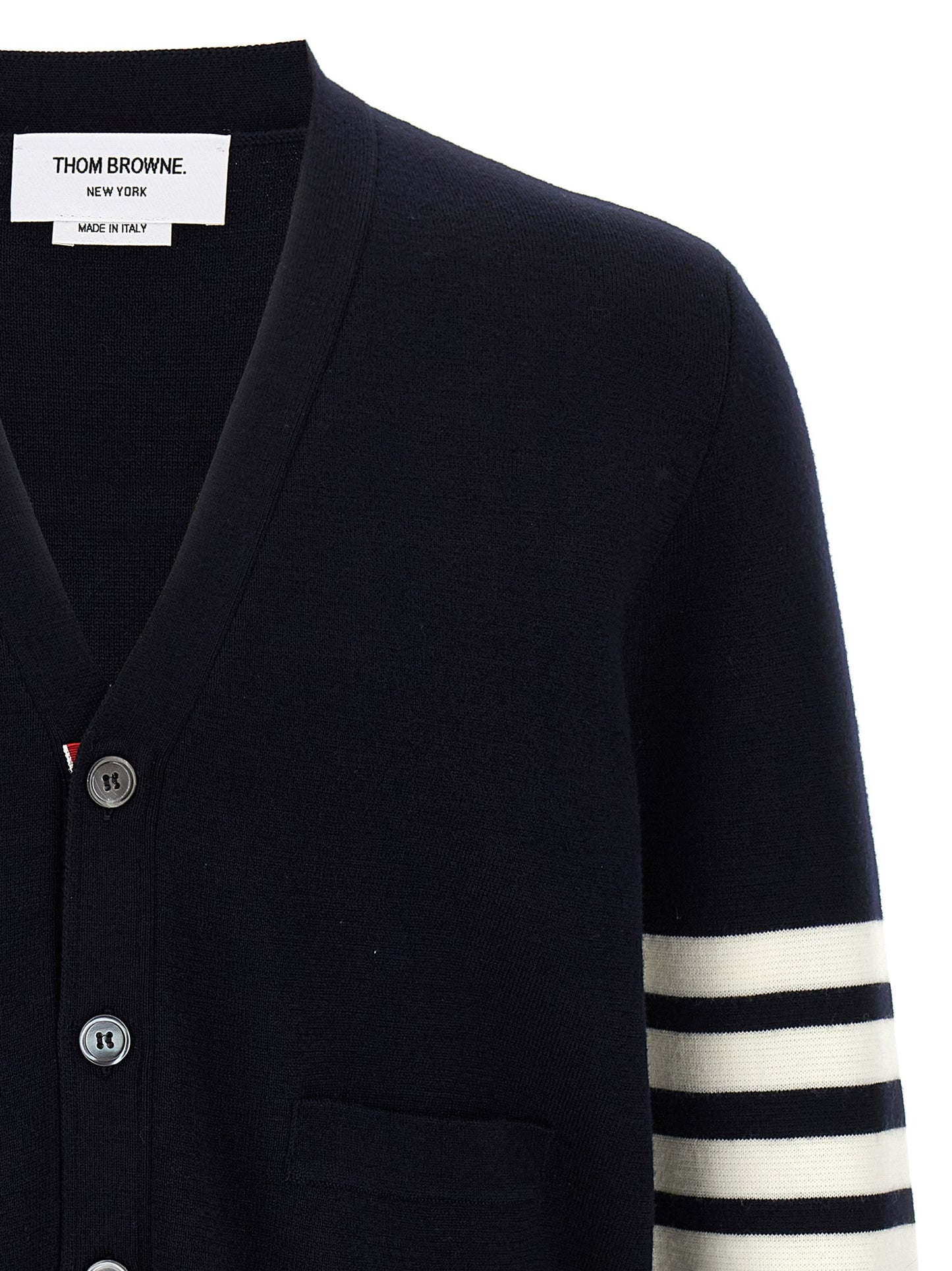 Thom Browne Men '4-Bar' Wool Cardigan THOM BROWNE
