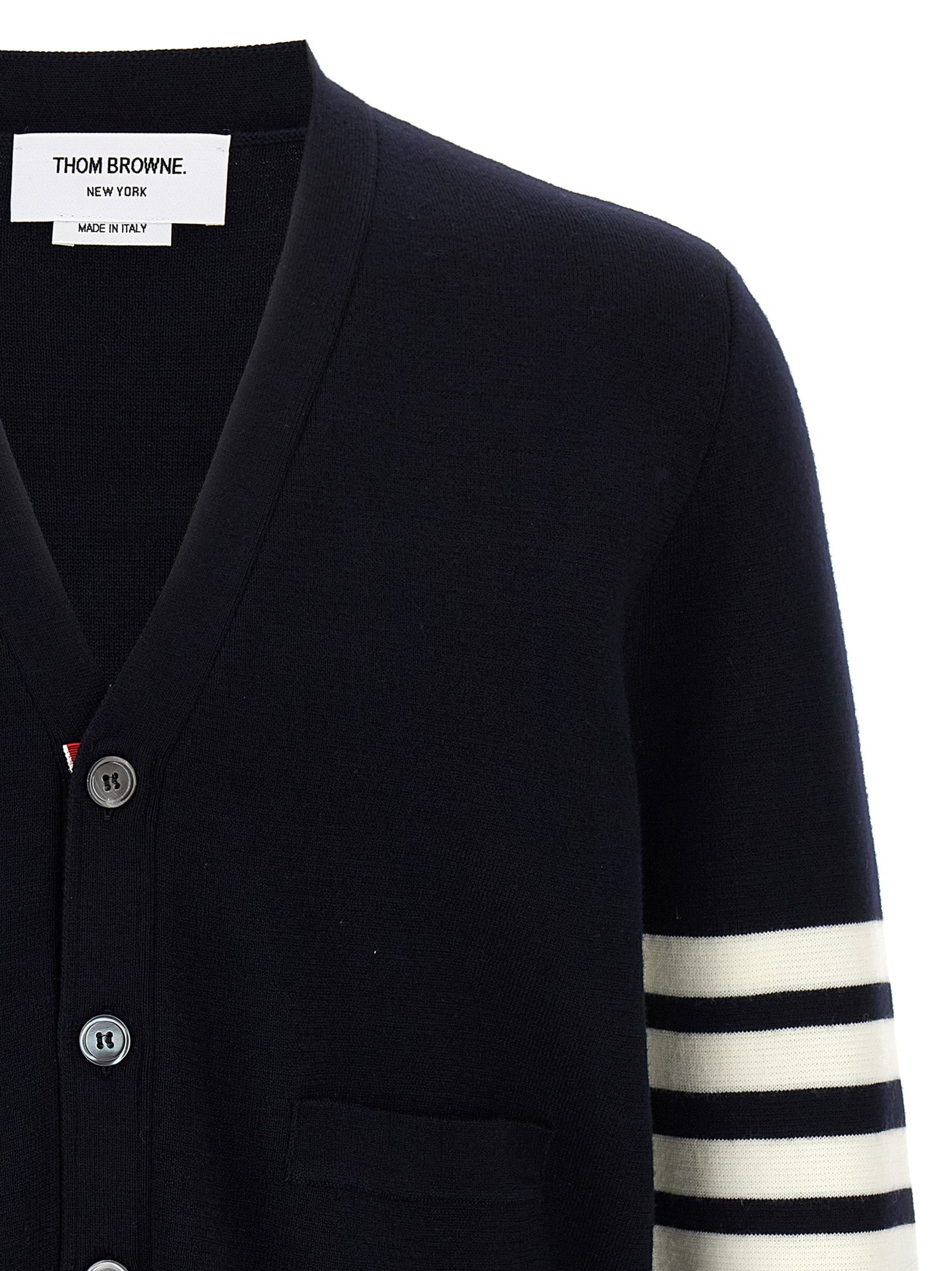Thom Browne Men '4-Bar' Wool Cardigan THOM BROWNE