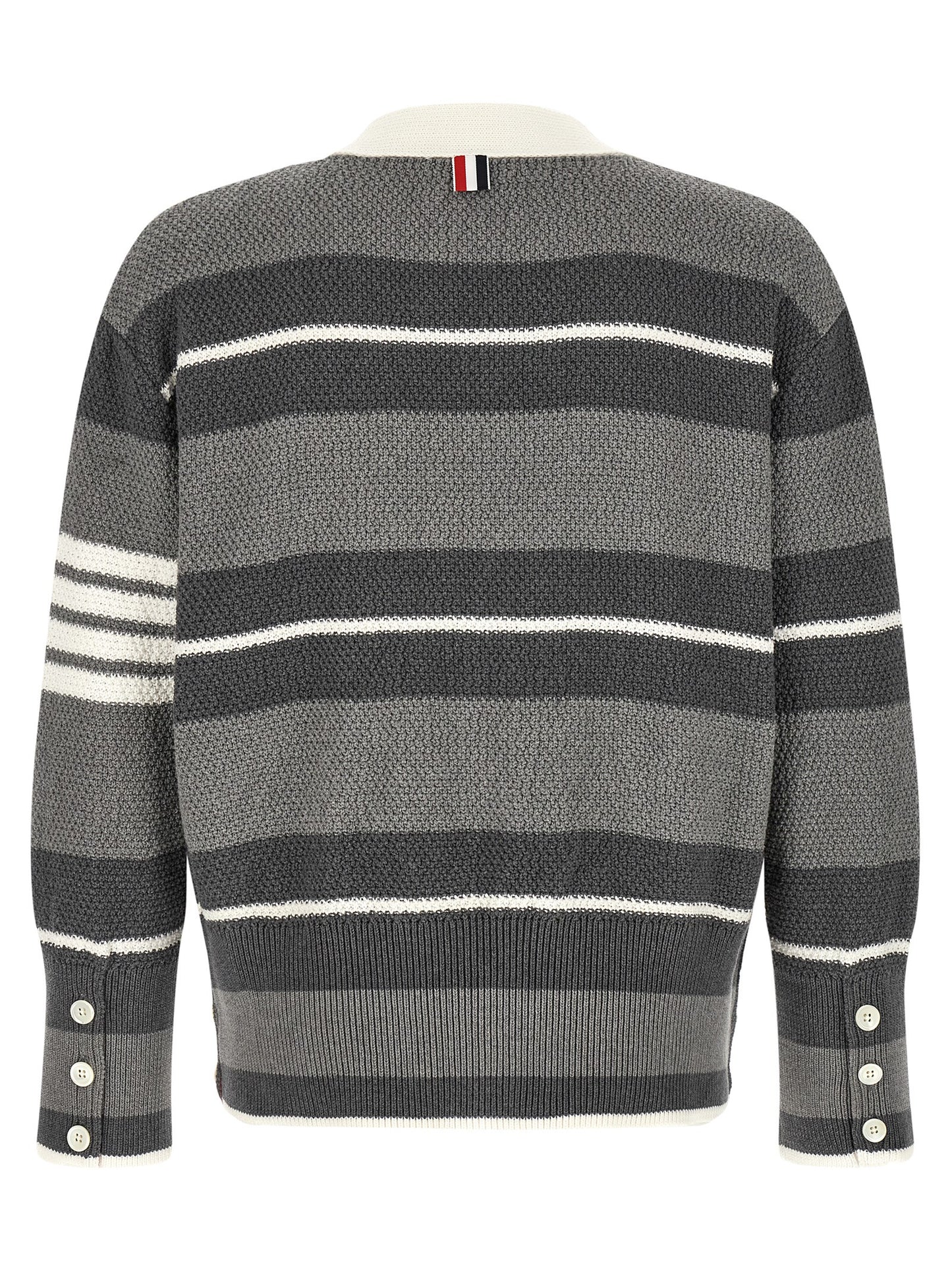 Thom Browne Men Striped Cardigan THOM BROWNE