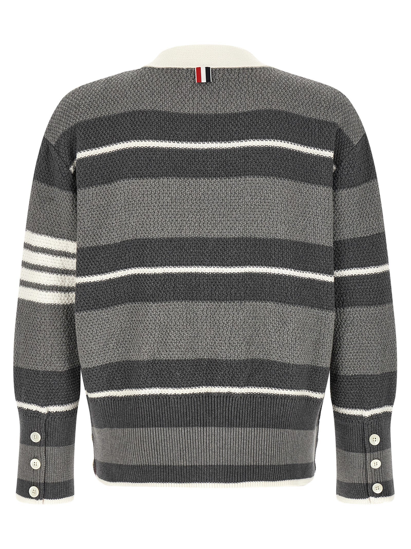 Thom Browne Men Striped Cardigan THOM BROWNE