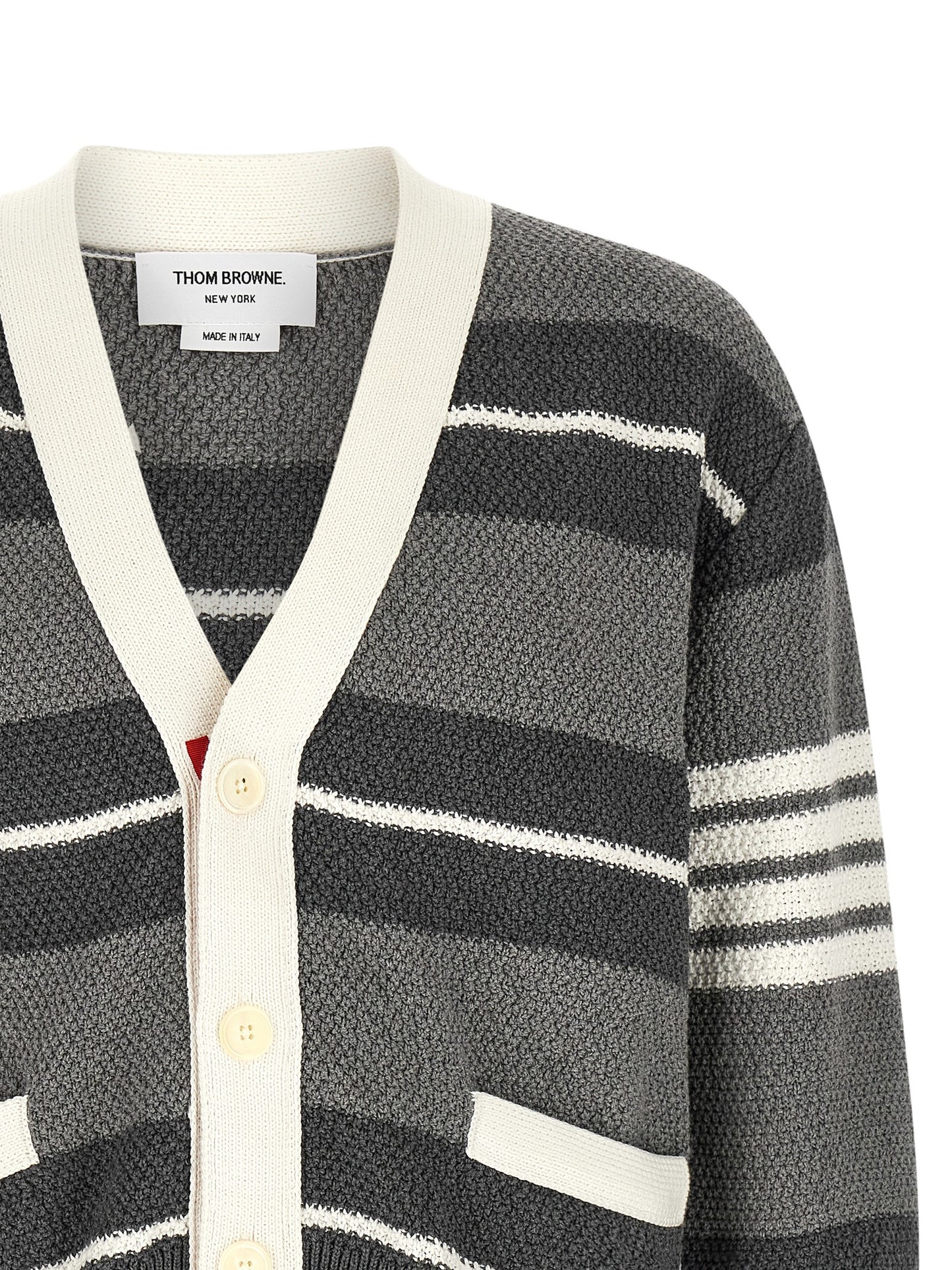 Thom Browne Men Striped Cardigan THOM BROWNE