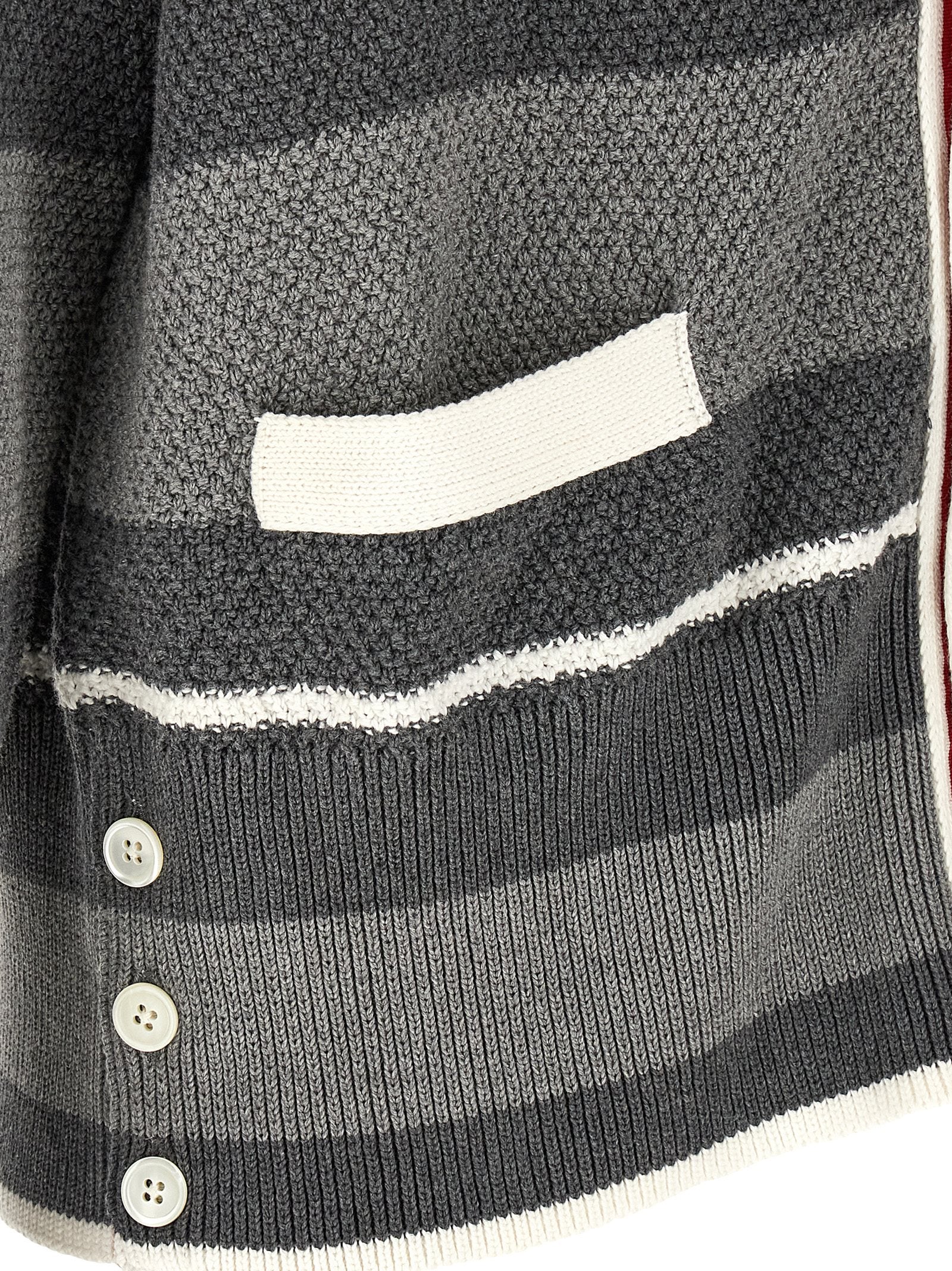 Thom Browne Men Striped Cardigan THOM BROWNE