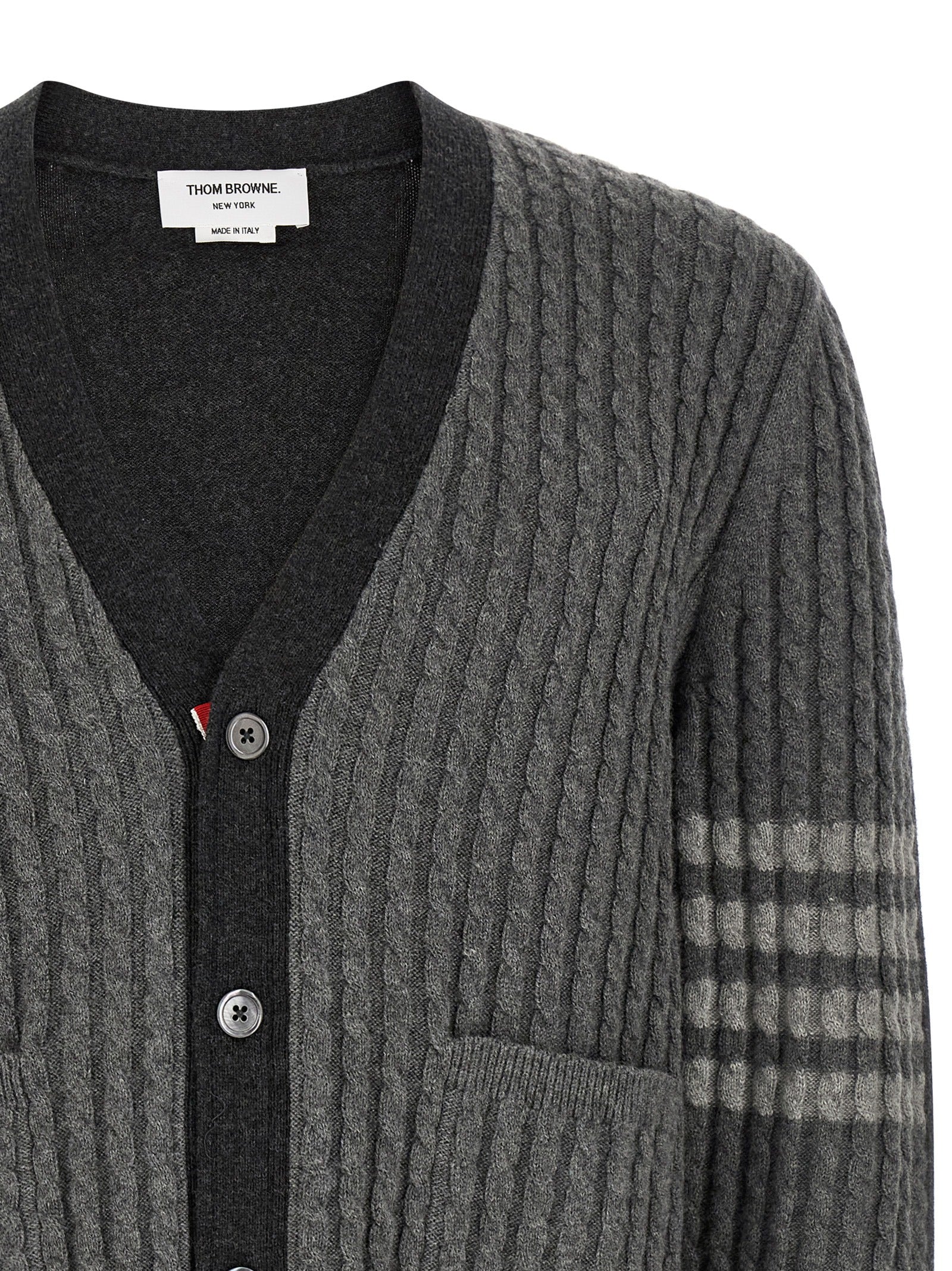 Thom Browne Men 2-In-1 Trompe L'œil Cardigan THOM BROWNE