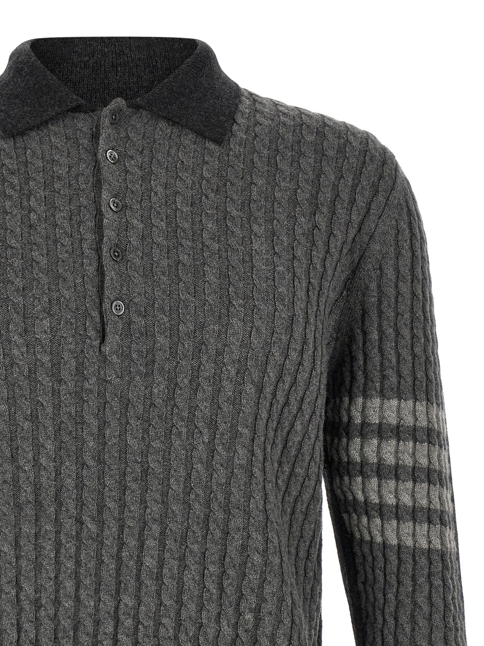 Thom Browne Men 2-In-1 Trompe L'oeil Polo Shirt THOM BROWNE