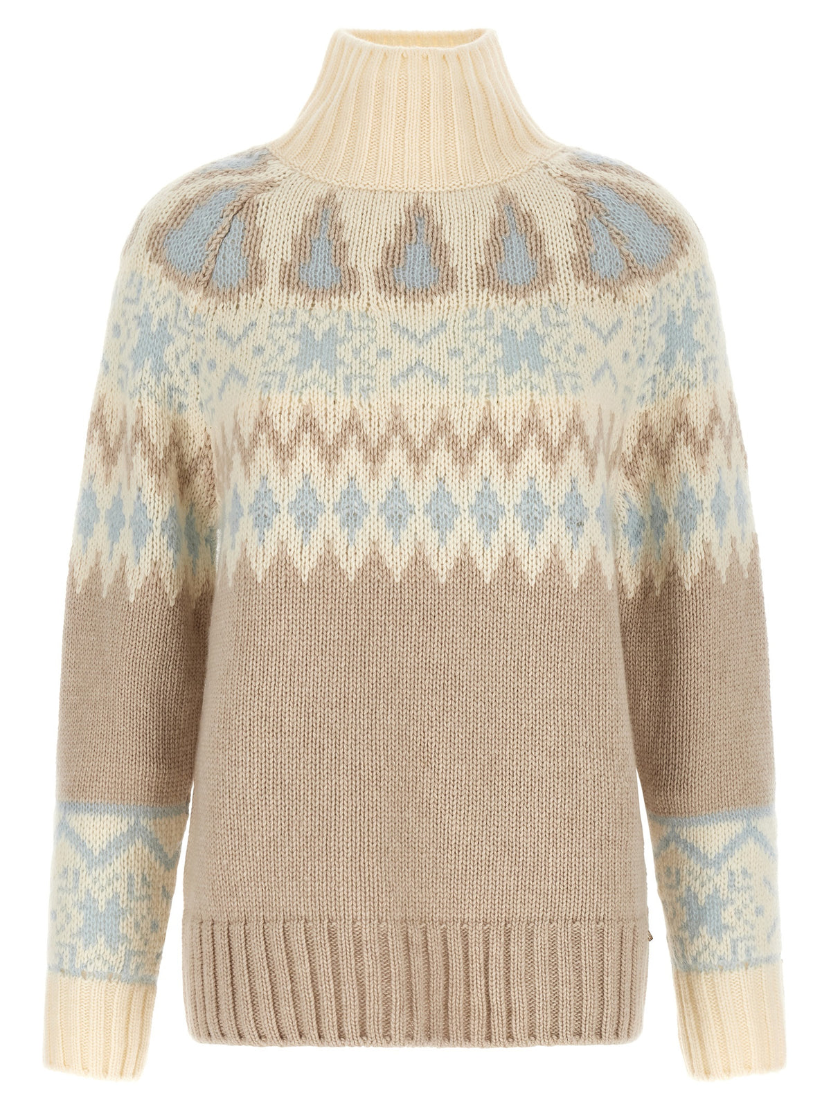 Herno Women Wool And Cashmere Sweater With Intarsia HERNO