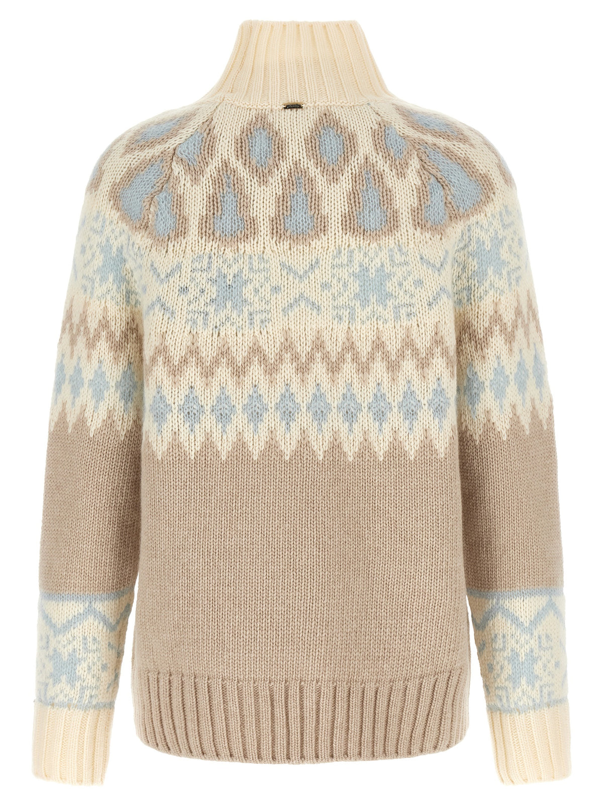 Herno Women Wool And Cashmere Sweater With Intarsia HERNO