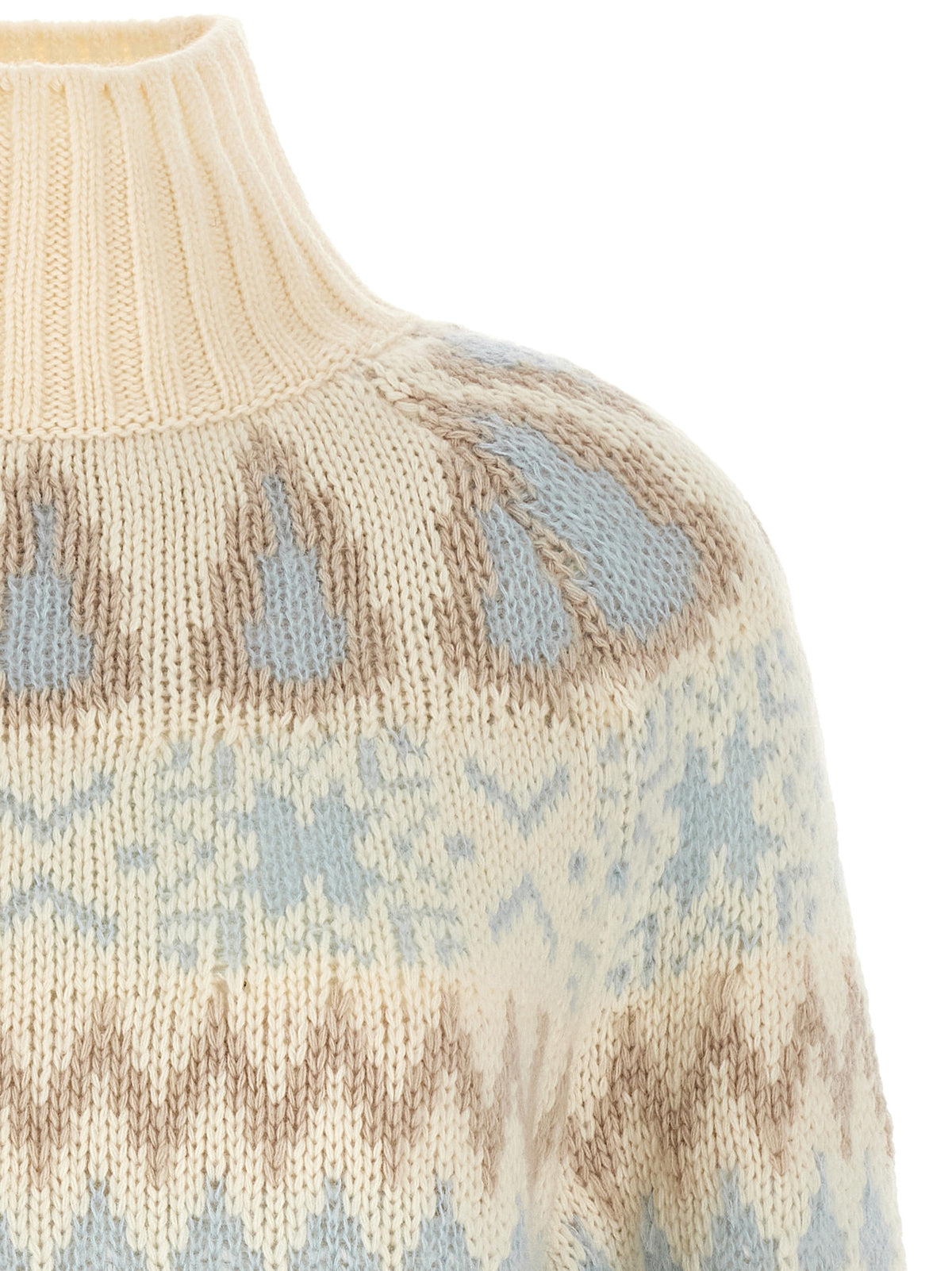 Herno Women Wool And Cashmere Sweater With Intarsia HERNO