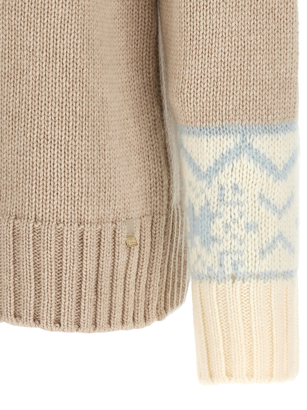 Herno Women Wool And Cashmere Sweater With Intarsia HERNO