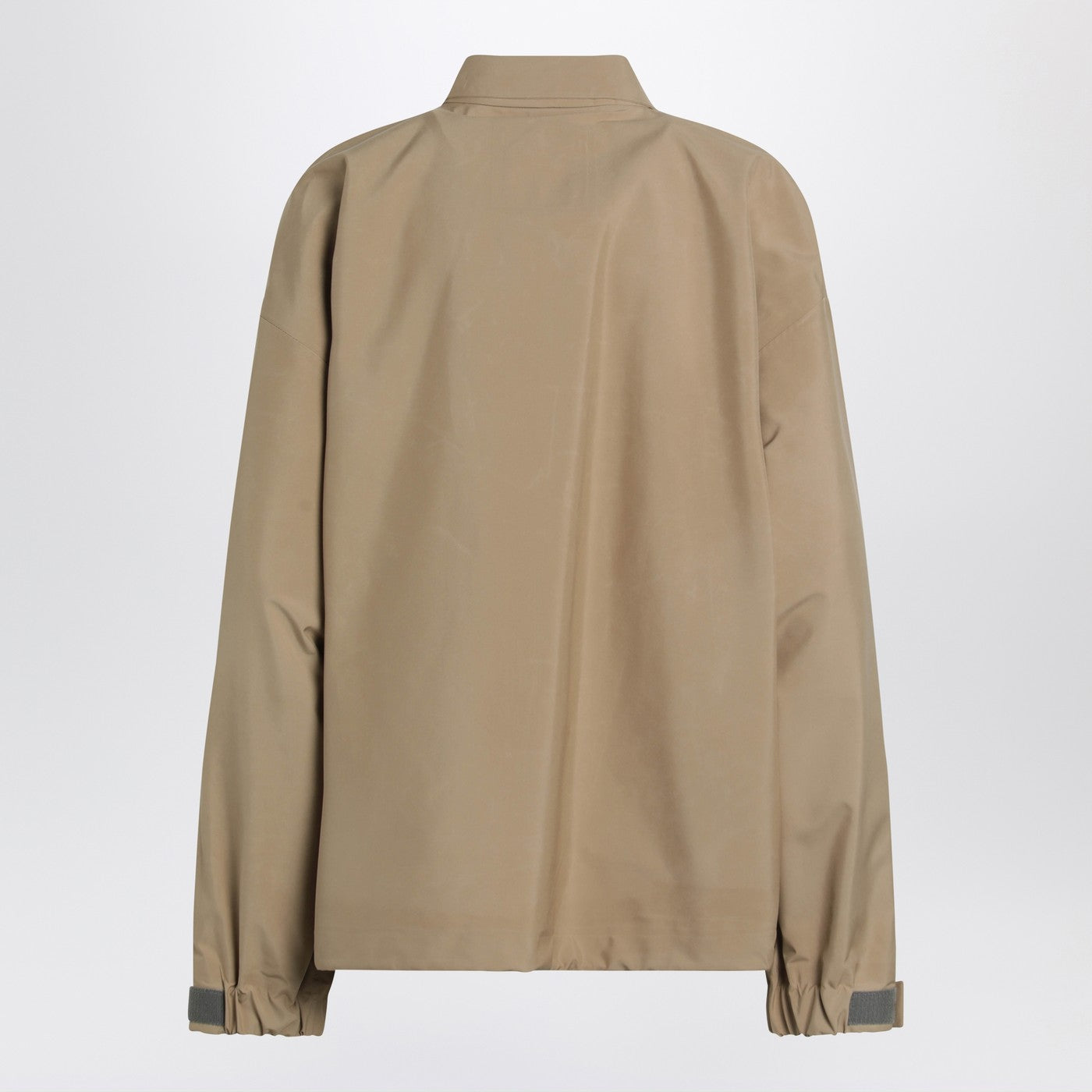 Miu Miu Beige Windbreaker In Technical Canvas Women MIU MIU