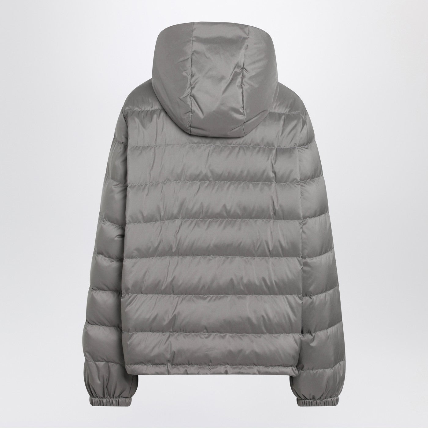 Miu Miu Steel Grey Puffer Jacket In Technical Ponge Fabric Women MIU MIU