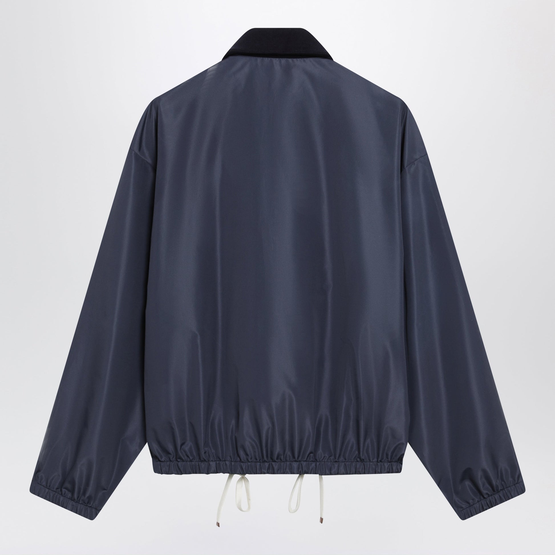 Miu Miu Tela Tec Lightweight Windproof Blouson In Blue Women MIU MIU